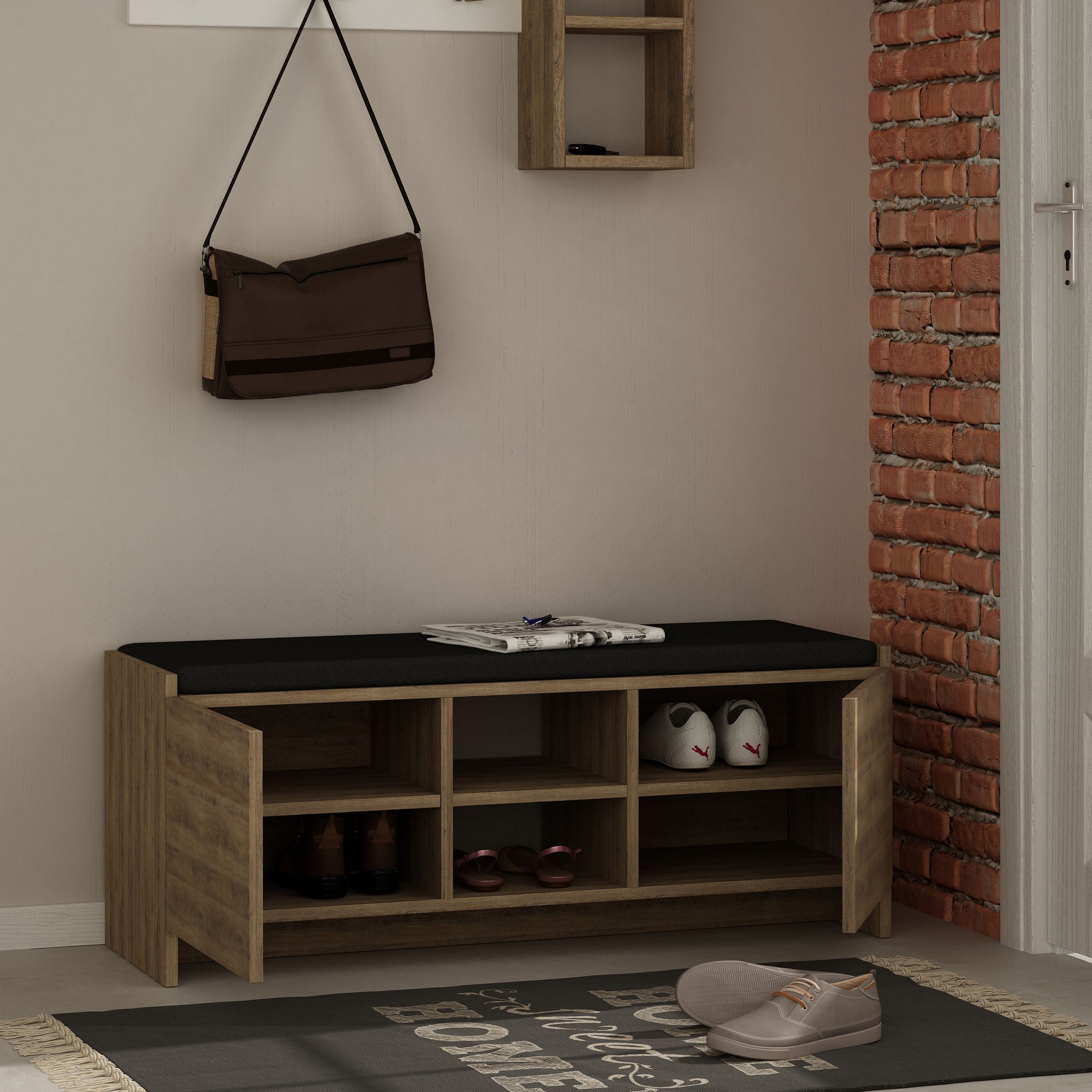 Ormar za obuću Zulla - Dark Oak | AG-vitahome.hr