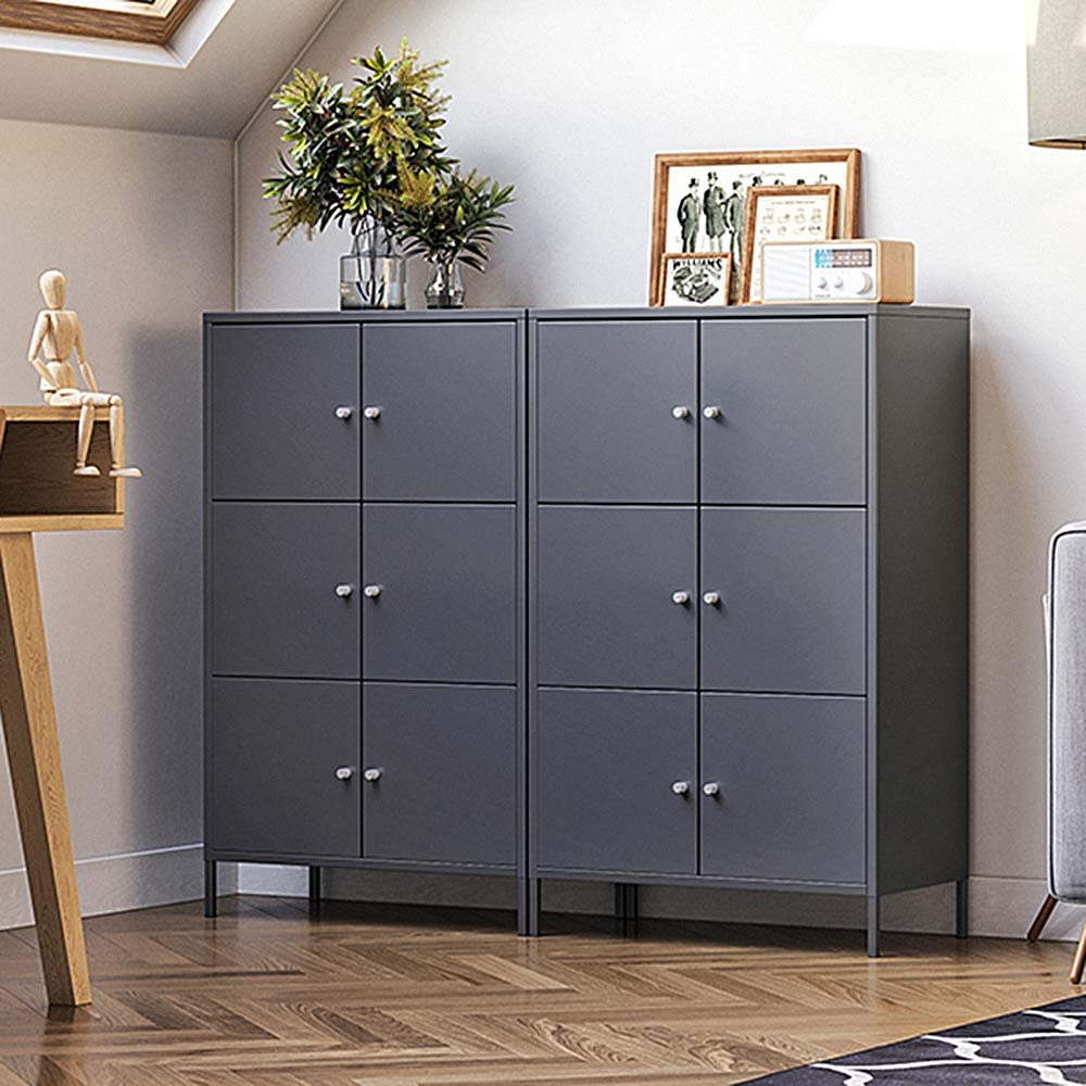 Ormar za pohranu, metalni uredski ormar na 3 razine 65 x 36 x 105,2 cm | SONGMICS-vitahome.hr