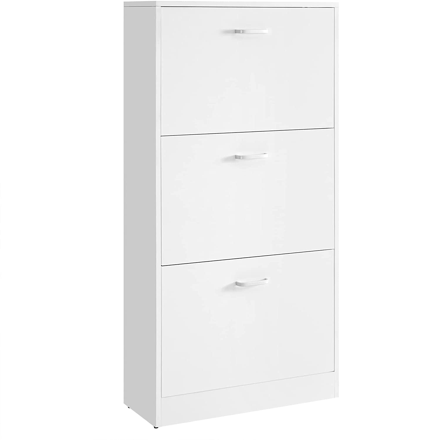 Ormarić za cipele na 3 razine s 3 vrata koja se otvaraju 60 x 120 x 24 cm, bijela | VASAGLE-vitahome.hr