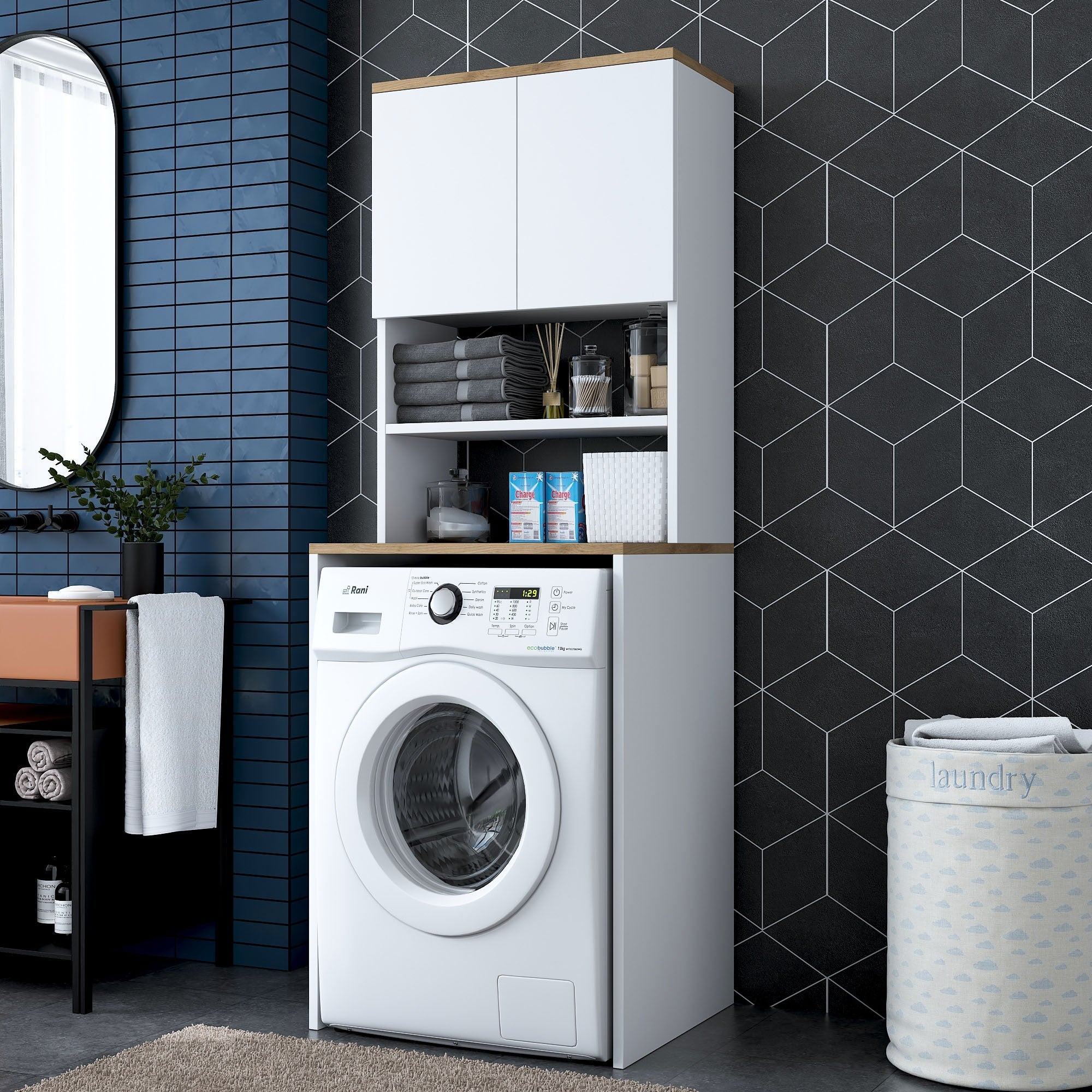 Ormarić za perilicu rublja KD101 - 1950 - Walnut | AG-vitahome.hr