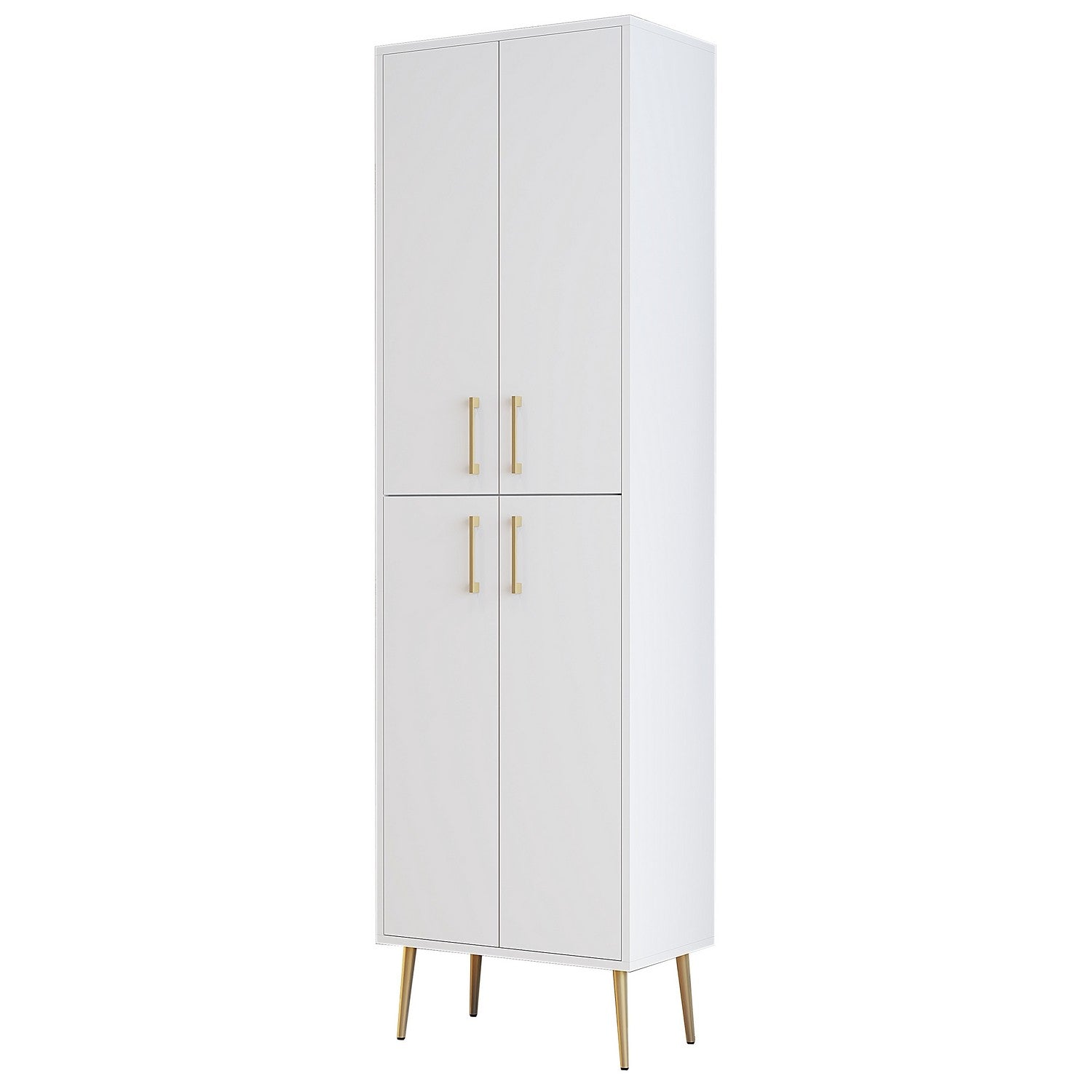 Ormarić za pohranu Berlin A - White, Gold | AG-vitahome.hr