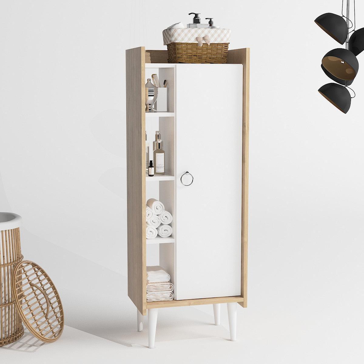 Ormarić za pohranu Lagomood Ruby - Oak, White | AG-vitahome.hr