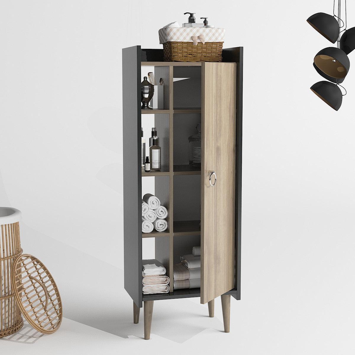 Ormarić za pohranu Lagomood Ruby - Walnut, Anthracite | AG-vitahome.hr