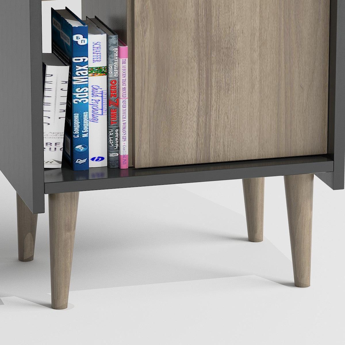 Ormarić za pohranu Lagomood Ruby - Walnut, Anthracite | AG-vitahome.hr