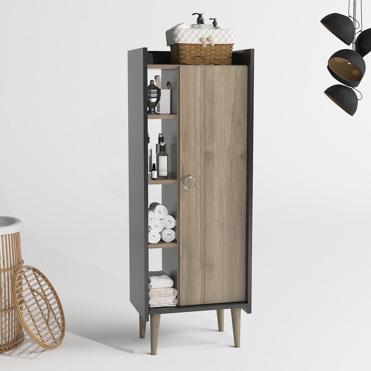 Ormarić za pohranu Lagomood Ruby - Walnut, Anthracite | AG-vitahome.hr