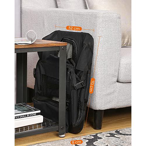 Összecsukható kutyahordozó 70 x 52 x 52 cm, L-es szállítótáska, fekete-FEANDREA-Vita Home