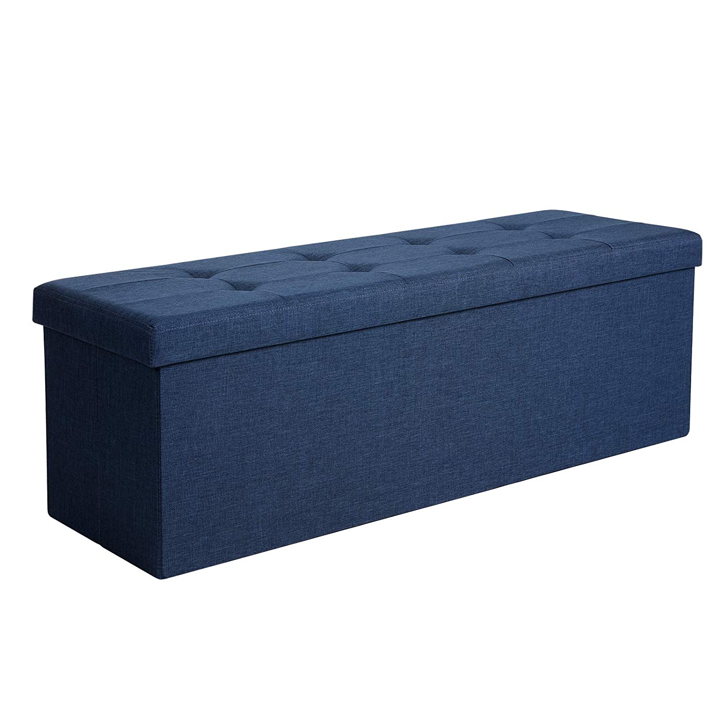 Otomanska klupa za odlaganje, 110 x 38 x 38 cm, tamnoplava | SONGMICS-vitahome.hr