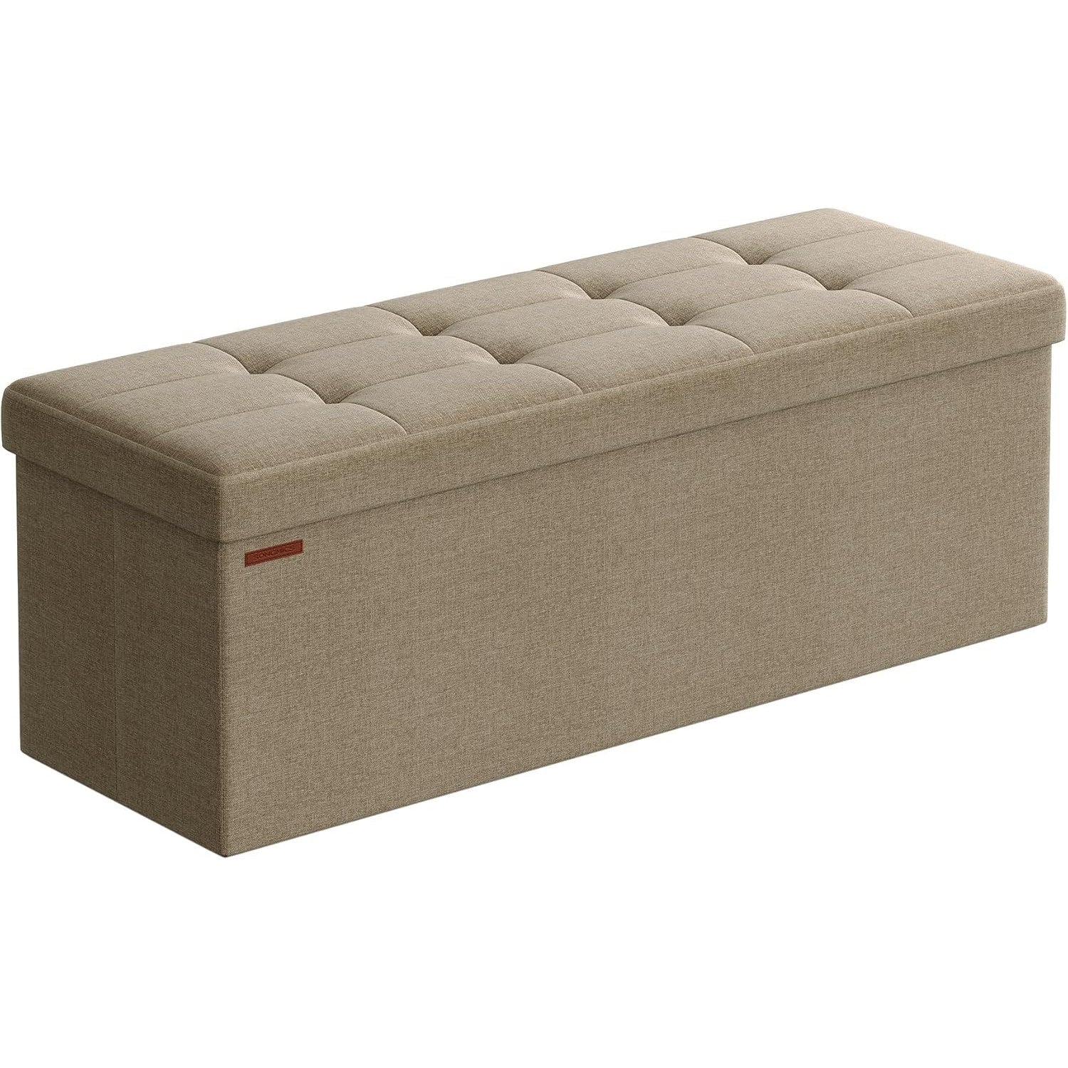 Otomanska klupa za pohranu, kapaciteta 130l, 38 x 110 x 38 cm, smeđe boje| SONGMICS | SONGMICS-vitahome.hr