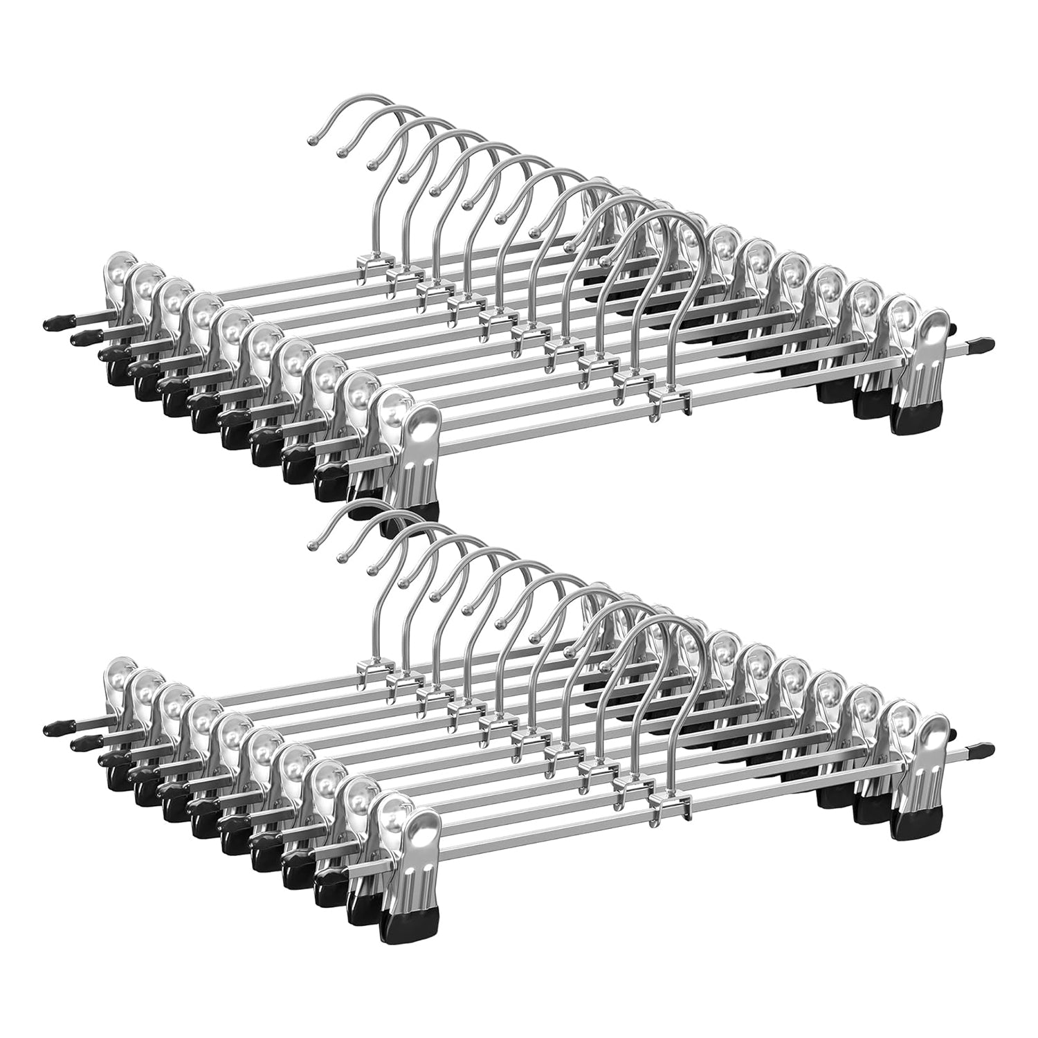 Paket od 20 metalnih vješalica za hlače i skunje 31 x 10,5 cm | SONGMICS-vitahome.hr