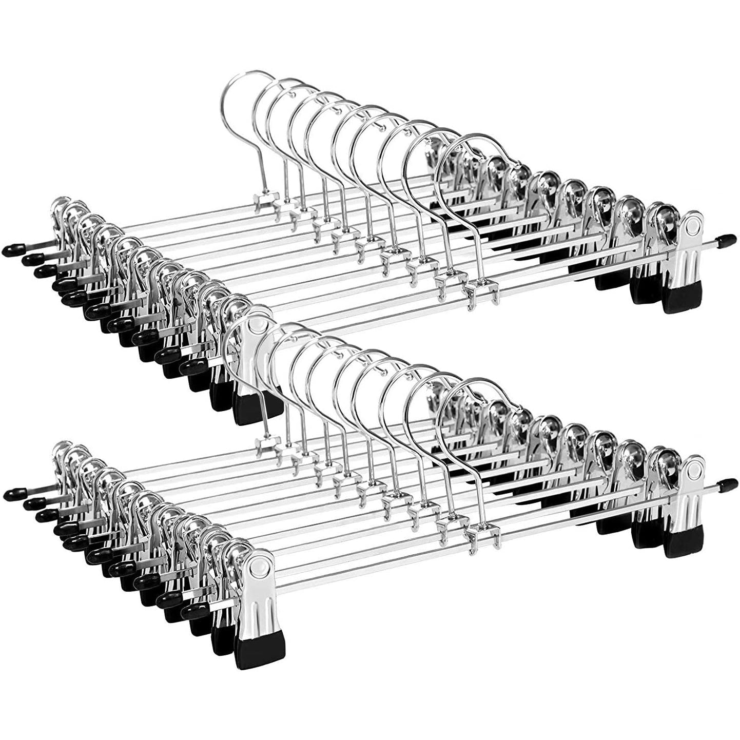 Paket od 20 metalnih vješalica za hlače i skunje 31 x 10,5 cm | SONGMICS-vitahome.hr
