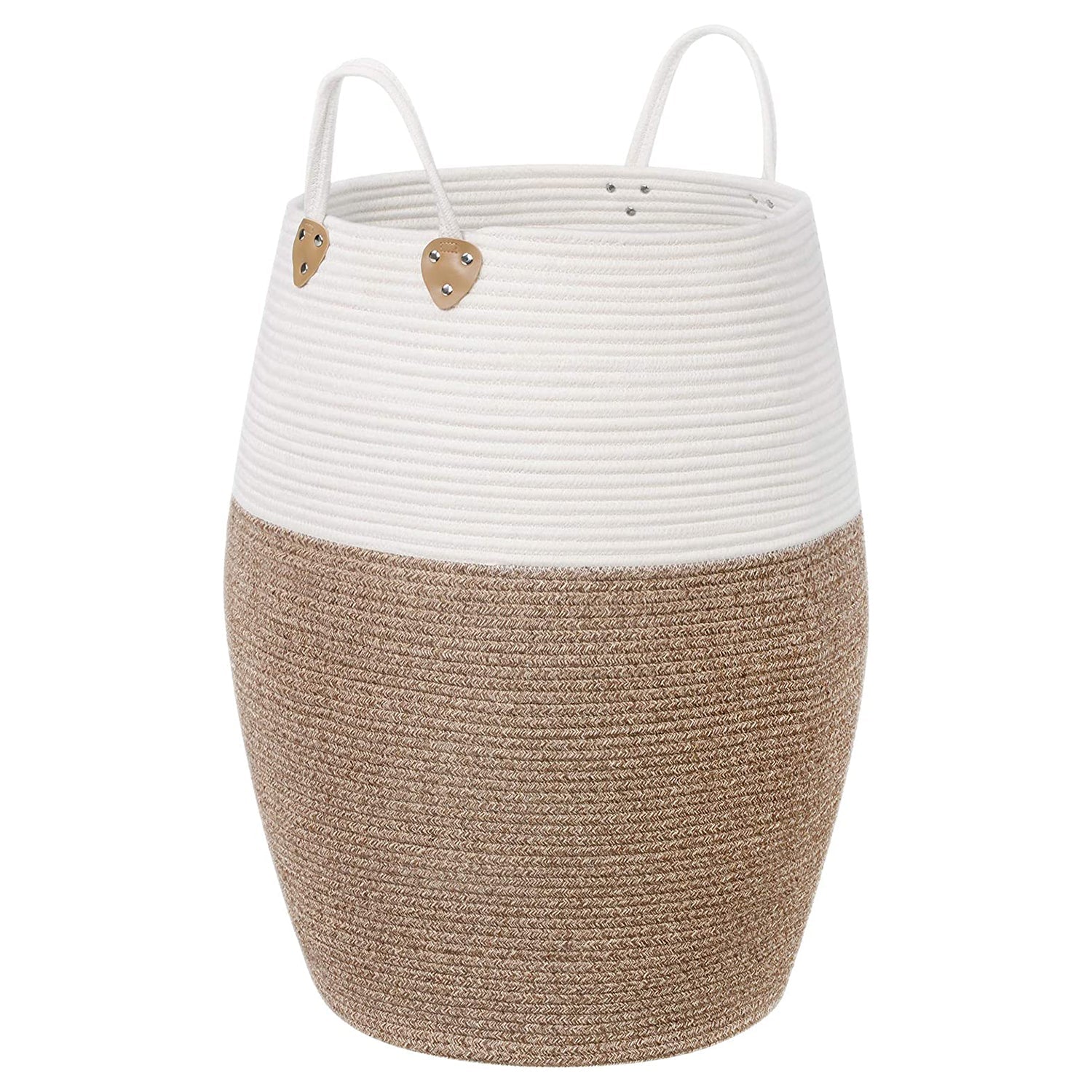 Pamučna košara za rublje, košara za pohranu od 125 L, bež | SONGMICS-vitahome.hr