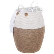 Pamučna košara za rublje, košara za pohranu od 125 L, bež | SONGMICS-vitahome.hr