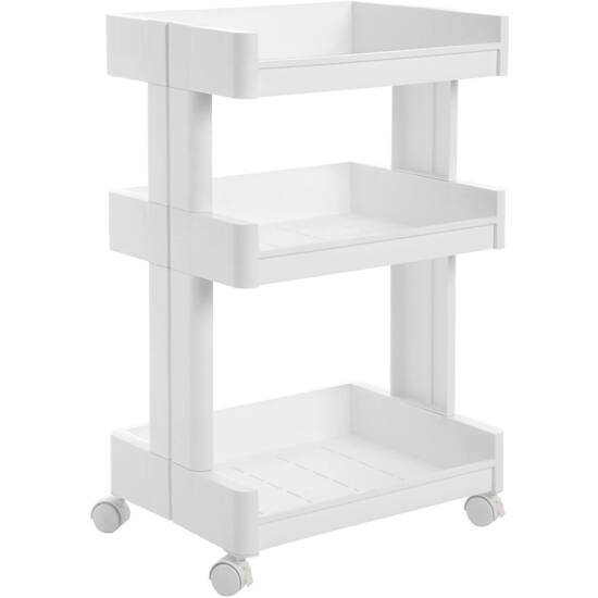 Plastična kolica s kotačima za kuhinju / ured / kupaonicu, 45 x 32 x 70 cm-SONGMICS-Vita Home