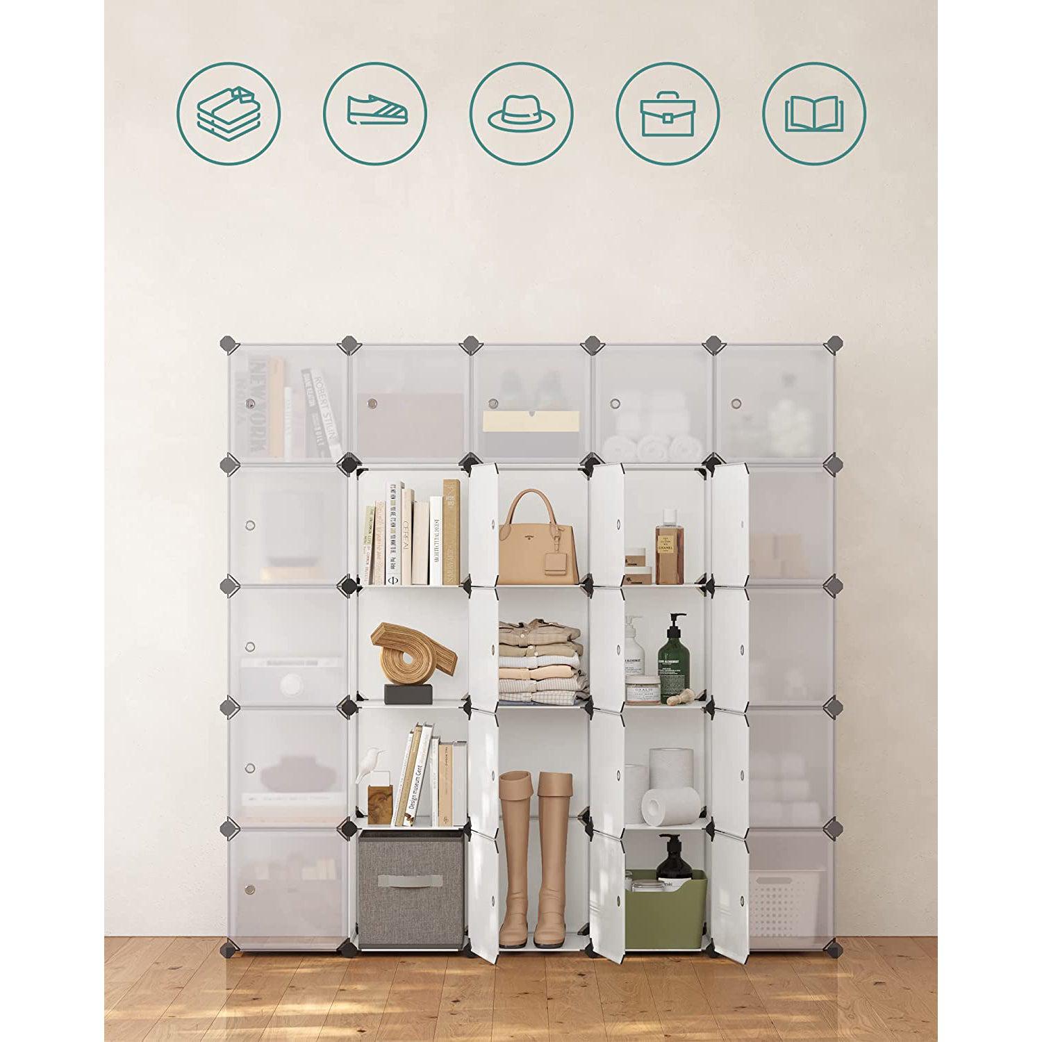 Plastični stalak za cipele, kockasti organizator | SONGMICS-vitahome.hr