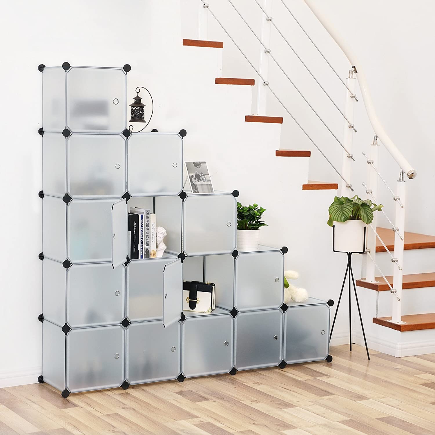 Plastični stalak za cipele, kockasti organizator | SONGMICS-vitahome.hr