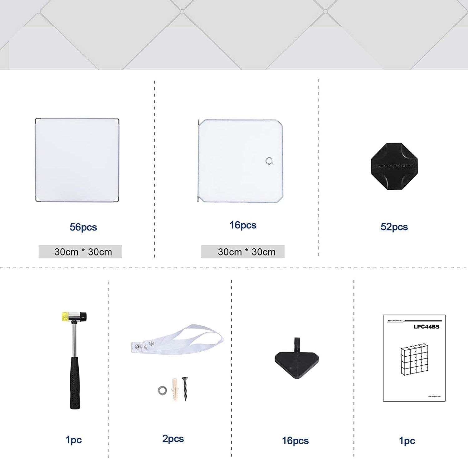 Plastični stalak za cipele, kockasti organizator | SONGMICS-vitahome.hr