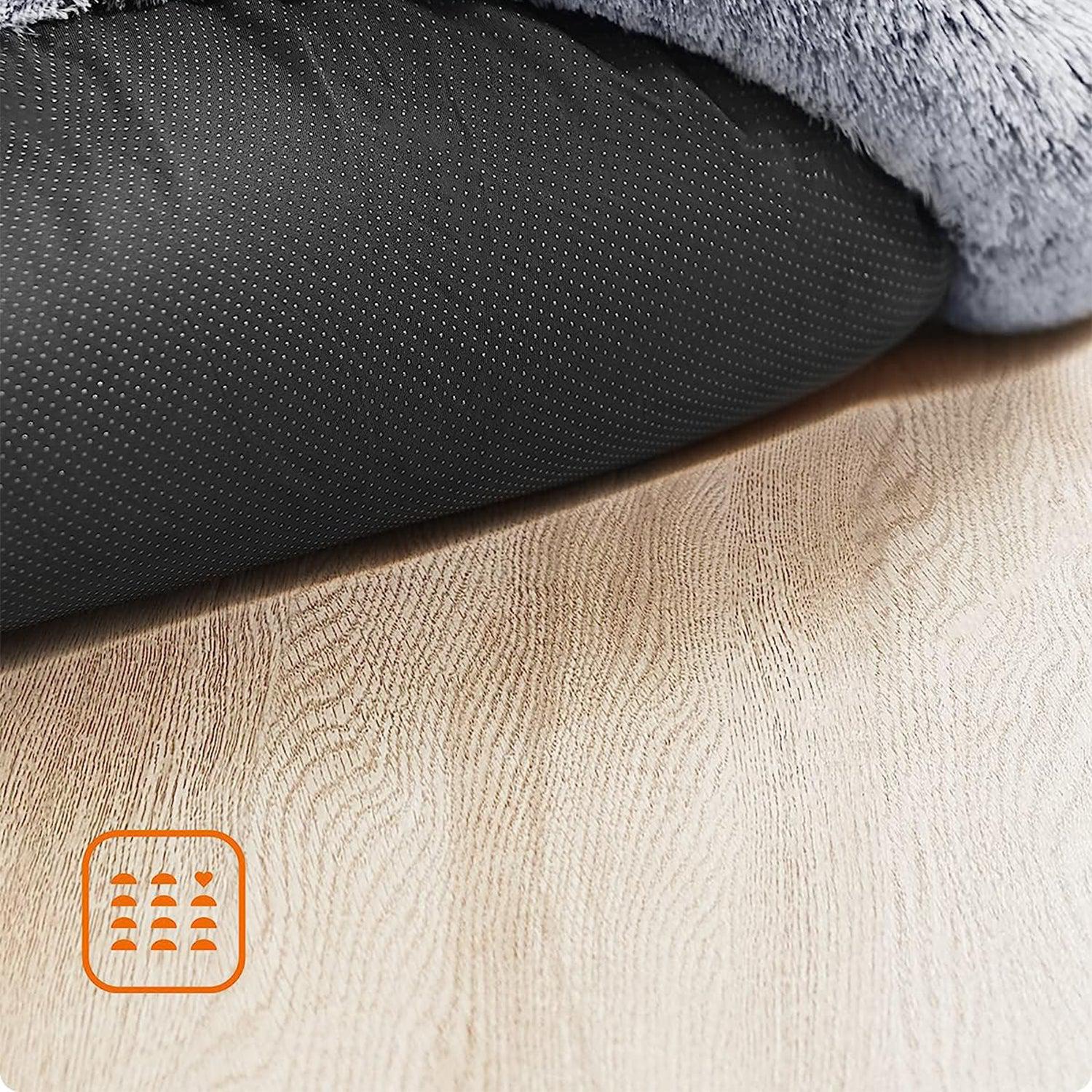 Plišani, okrugli krevetić za mačke i pse srednje veličine, 80 cm, svijetlo siva | FEANDREA | FEANDREA-vitahome.hr