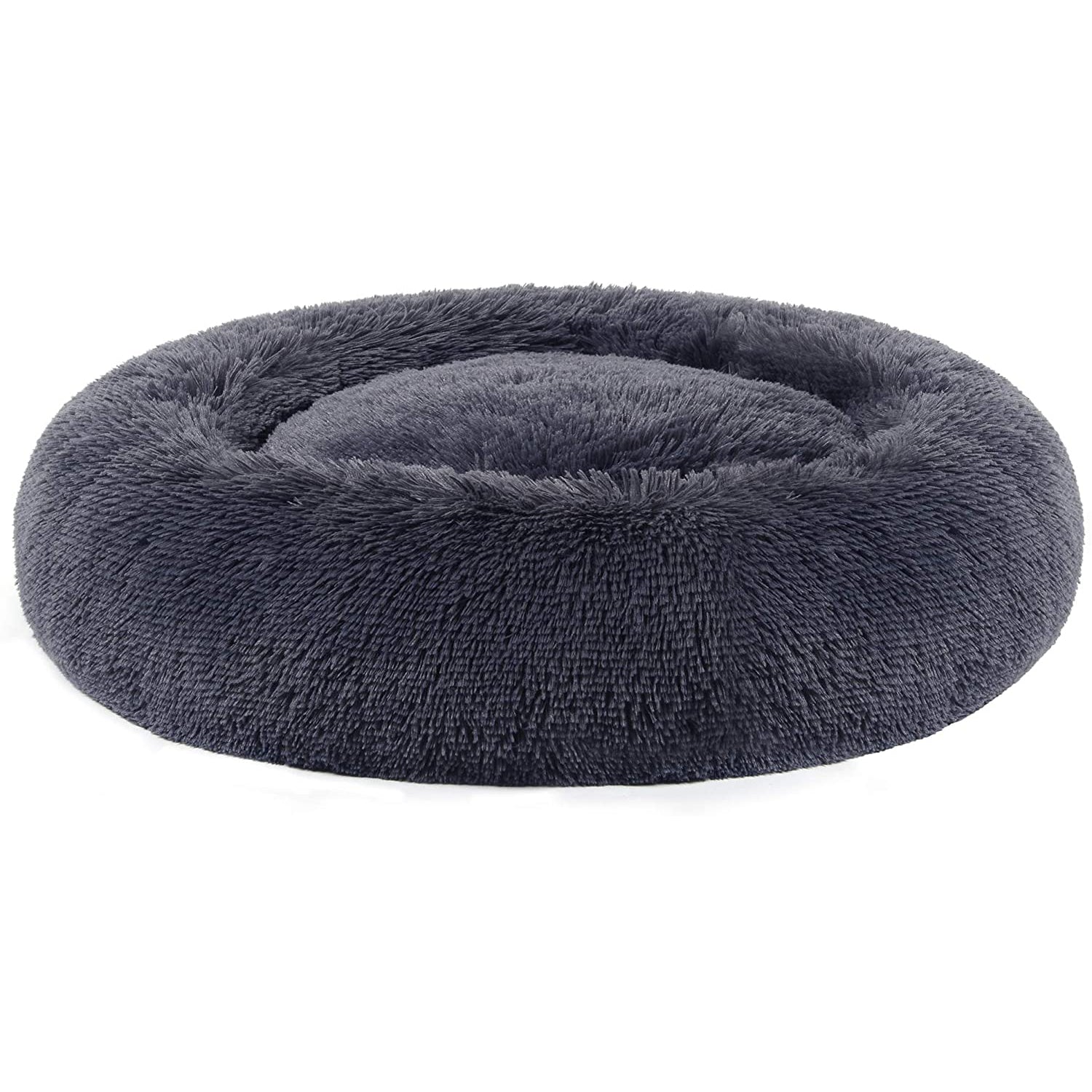 Plišani, okrugli krevetić za mačke i srednje pse, 80 cm, tamno sive boje | FEANDREA | FEANDREA-vitahome.hr