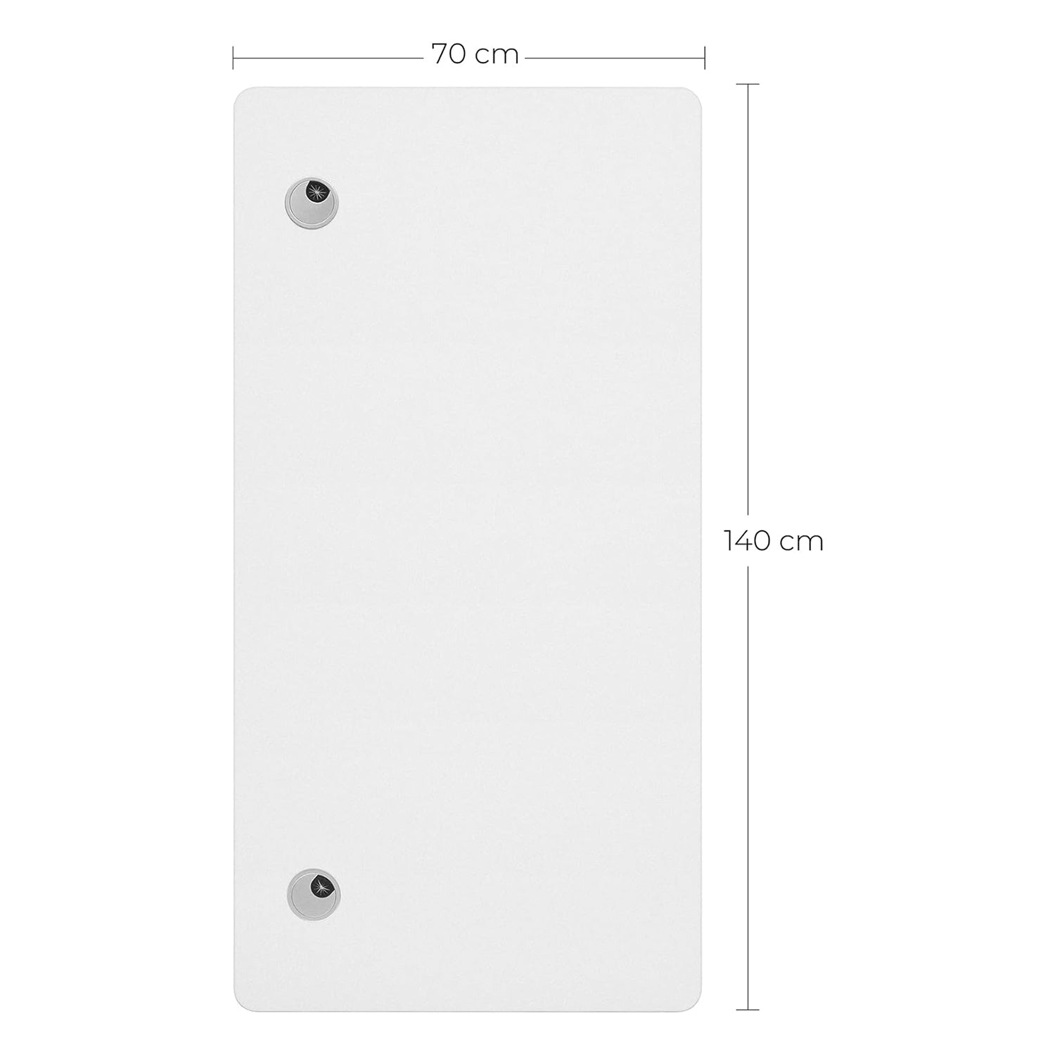 Ploča za električni stol, sa zaobljenim glatkim rubovima, 60 x 140 cm, bijela | SONGMICS-vitahome.hr