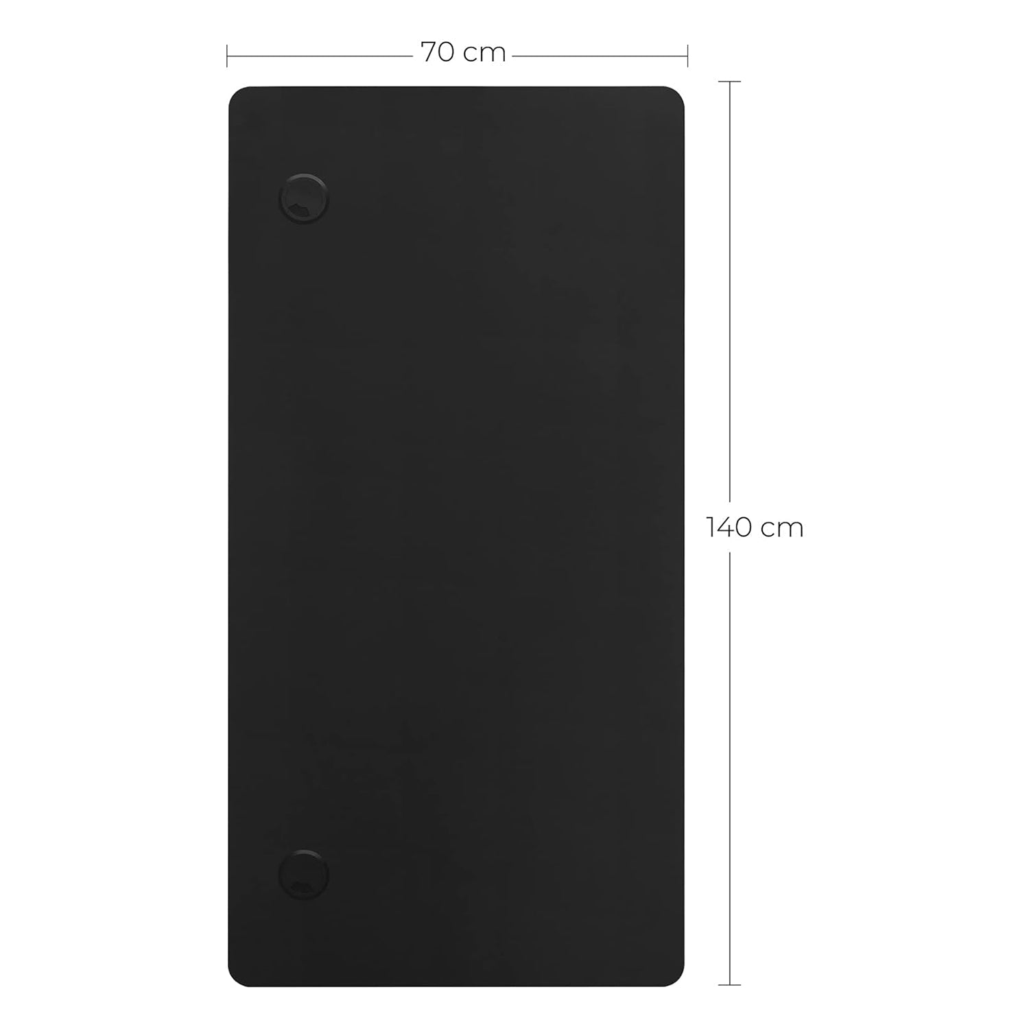 Ploča za električni stol, sa zaobljenim glatkim rubovima, 60 x 140 cm, crna | SONGMICS-vitahome.hr