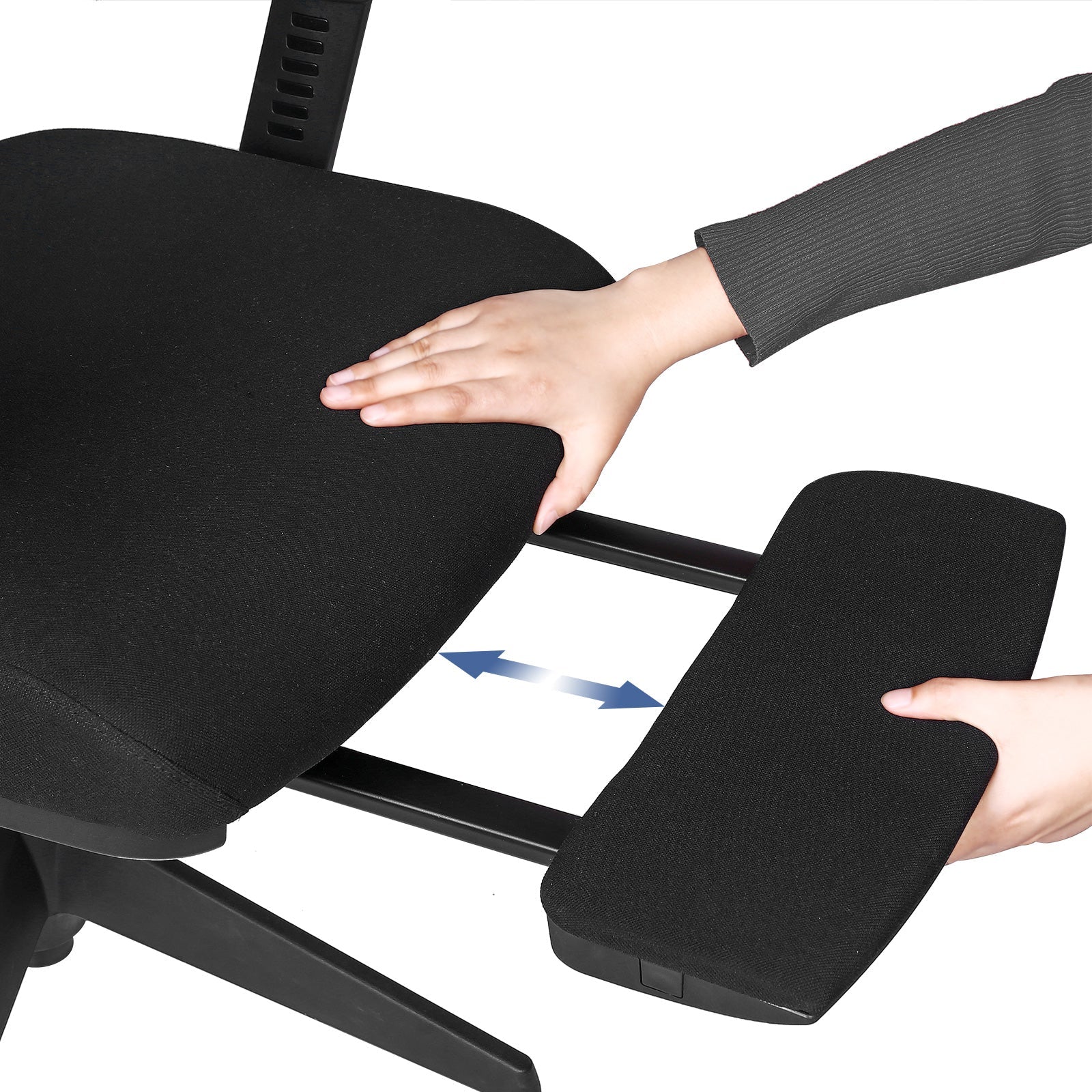 Podesiva ergonomska uredska stolica s osloncem za noge, glavu i ruke, crna | SONGMICS-vitahome.hr