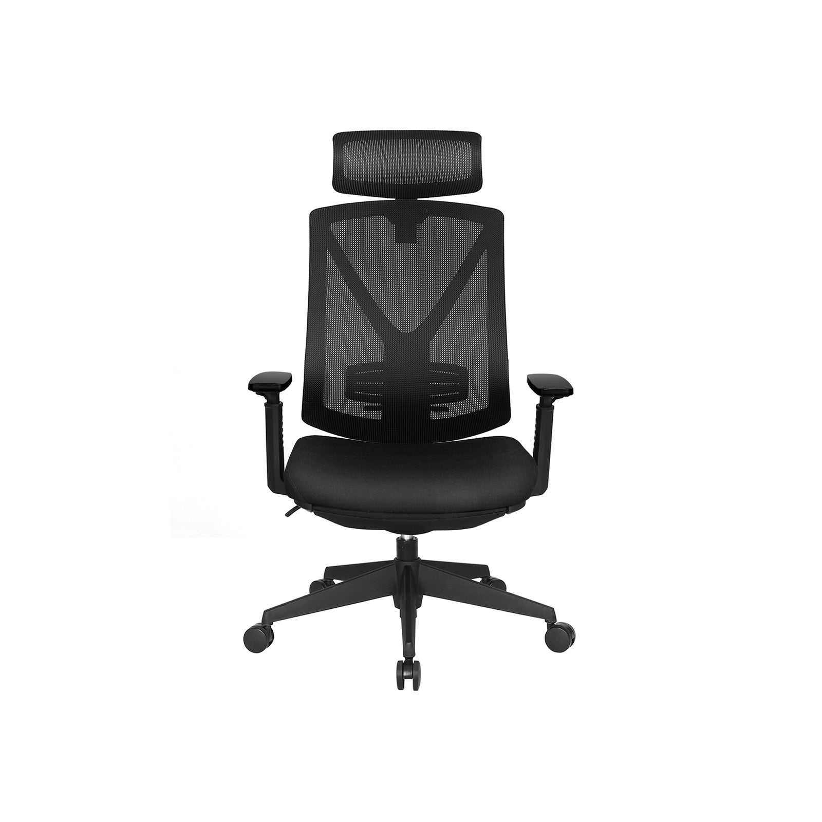 Podesiva ergonomska uredska stolica s osloncem za noge, glavu i ruke, crna | SONGMICS-vitahome.hr