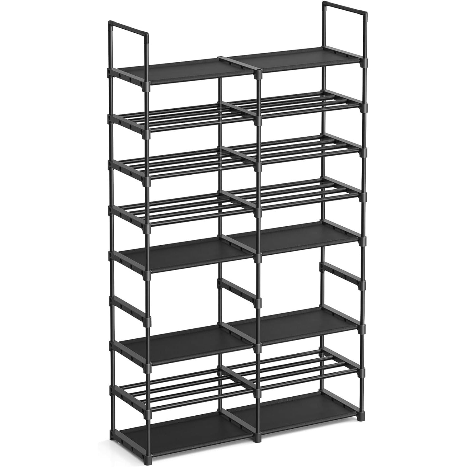 Podesivi stalak za cipele na 8 razina, 29,5 x 86,9 x 157,6 cm, crni | SONGMICS-vitahome.hr