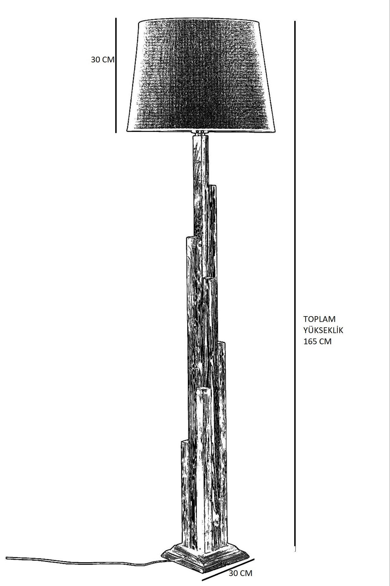 Podna lampa 8300-1 | AG-vitahome.hr
