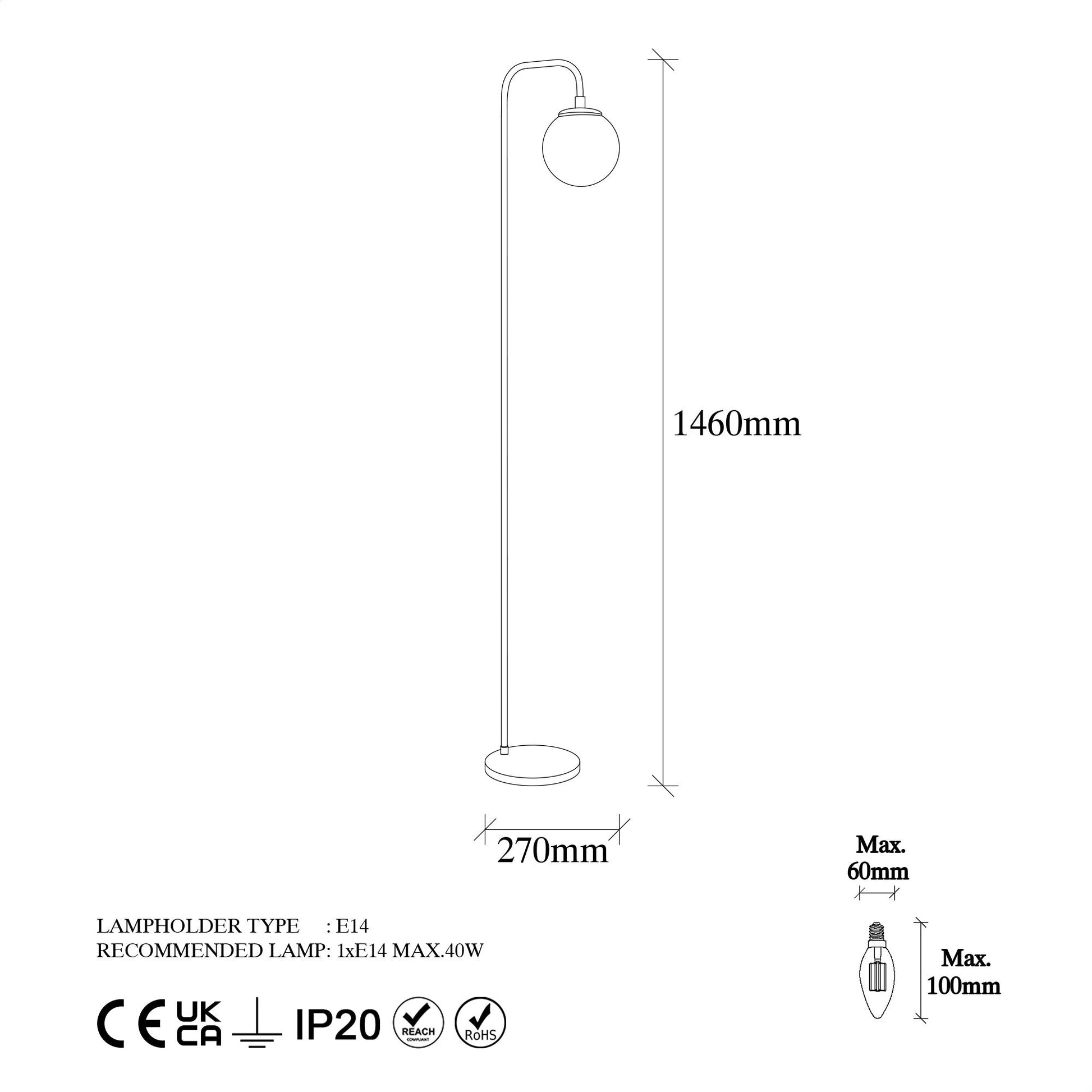 Podna lampa Viran - 10955 | AG-vitahome.hr