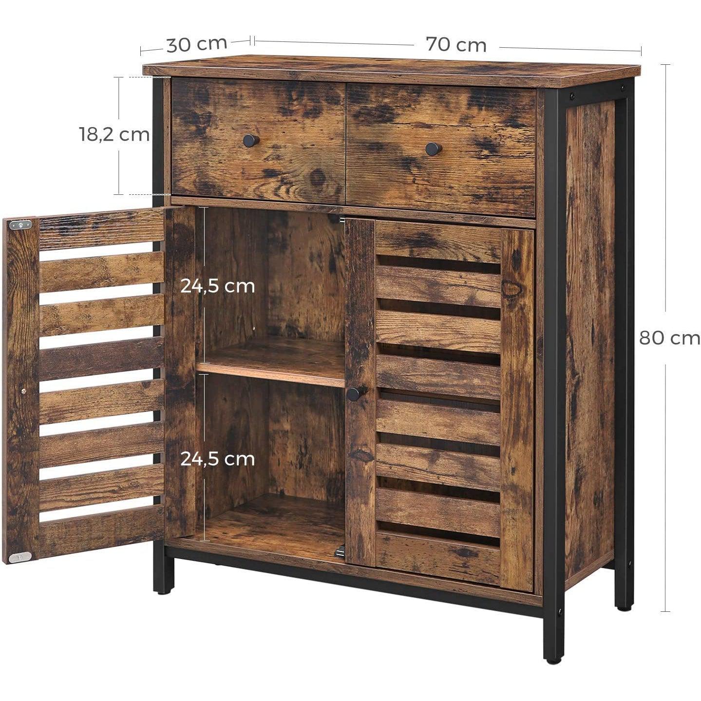 Podni ormarić, komoda s policom i ladicom 70 x 30 x 80 cm | Vasagle-vitahome.hr