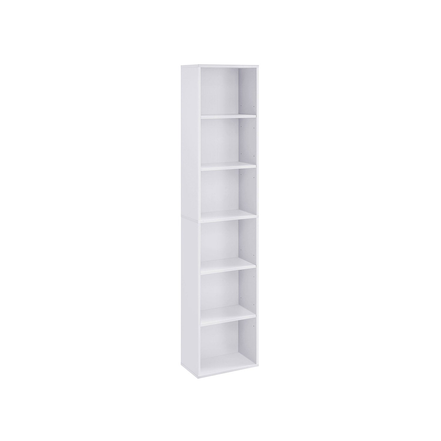 Polica na 6 razina, skandinavski stil, 40 x 24 x 179 cm, bijela | VASAGLE-vitahome.hr