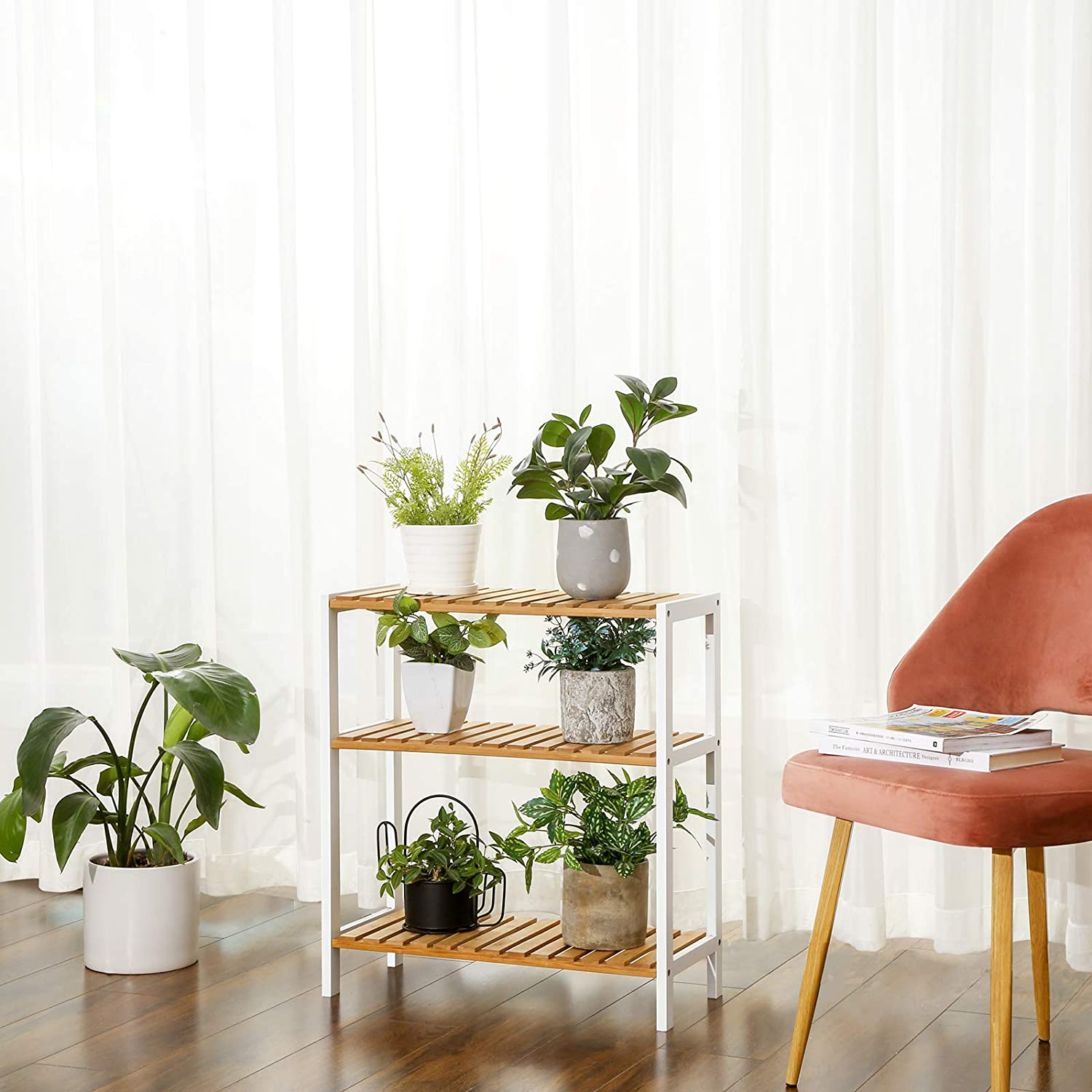 Polica od bambusa, stalak za cipele na 3 razine 60 x 66 x 26 cm | SONGMICS-vitahome.hr