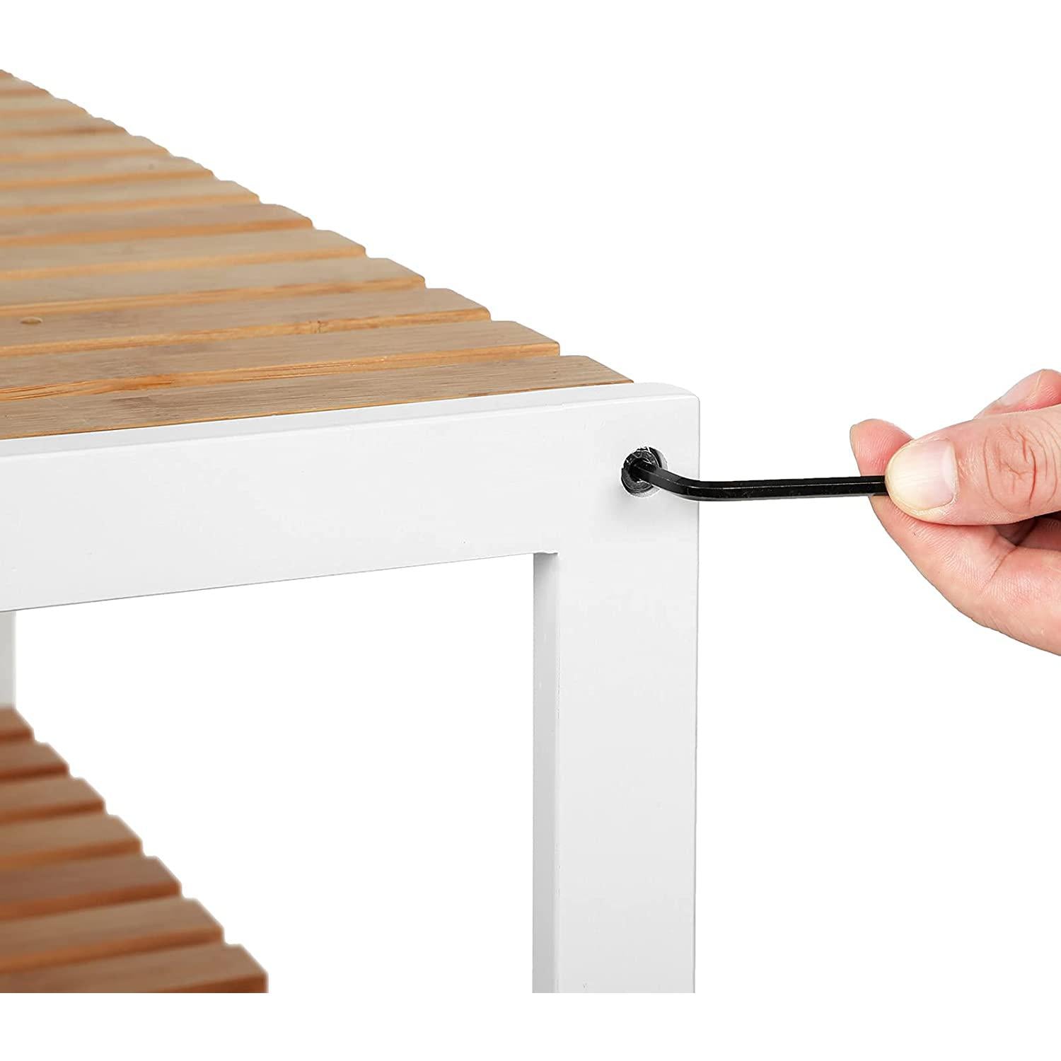 Polica od bambusa, stalak za cipele na 3 razine 60 x 66 x 26 cm | SONGMICS-vitahome.hr