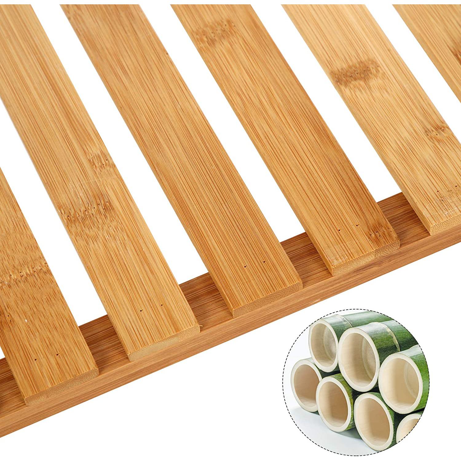 Polica od bambusa, stalak za cipele na 3 razine 60 x 66 x 26 cm | SONGMICS-vitahome.hr