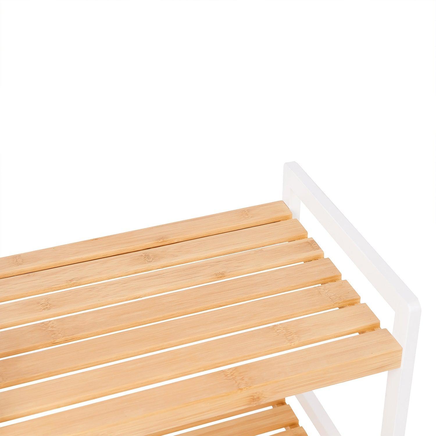 Polica od bambusa, stalak za cipele na 3 razine 60 x 66 x 26 cm | SONGMICS-vitahome.hr