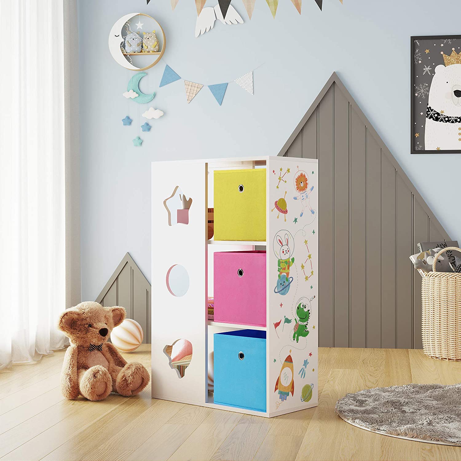 polica za dječju sobu, Spremište za igračke, 62 x 96 x 29,5 cm | SONGMICS-vitahome.hr