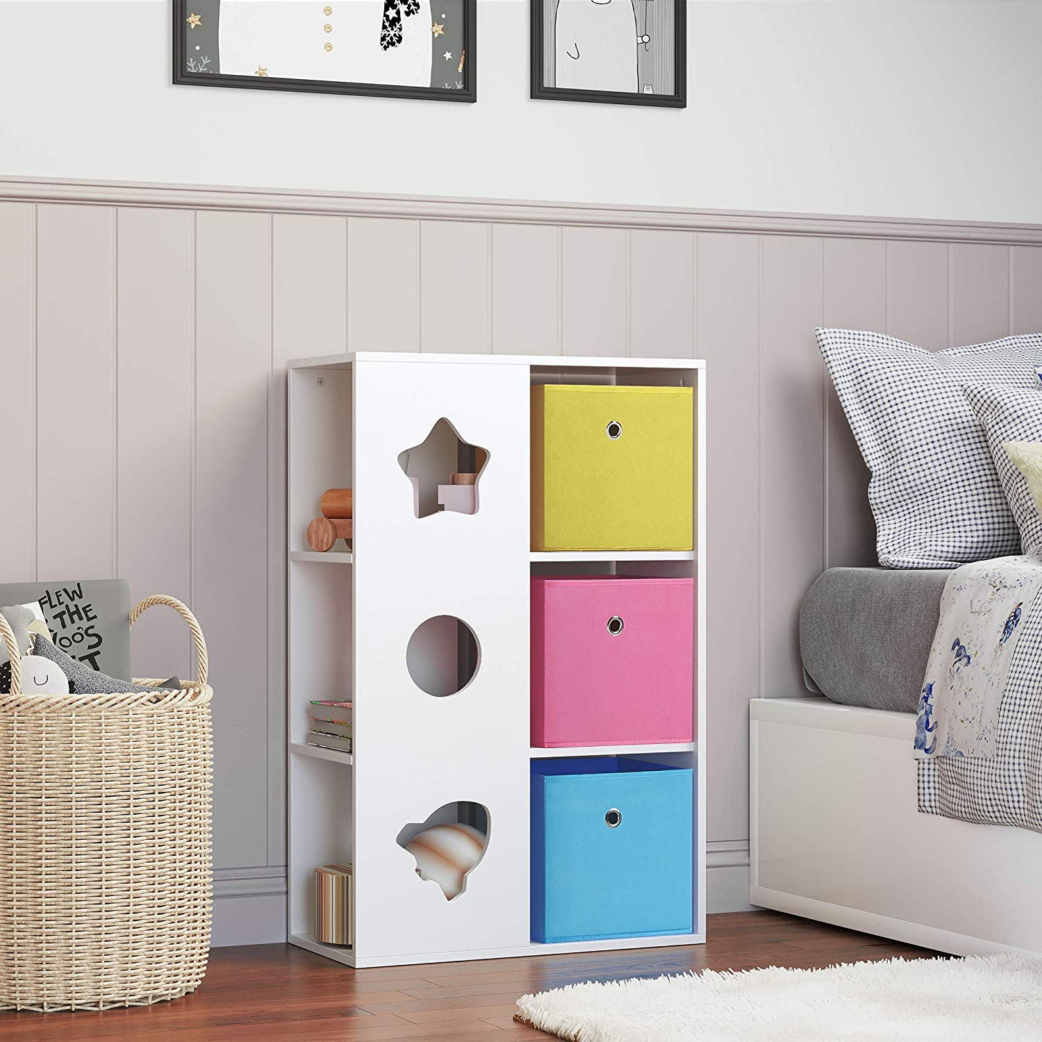 polica za dječju sobu, Spremište za igračke, 62 x 96 x 29,5 cm | SONGMICS-vitahome.hr