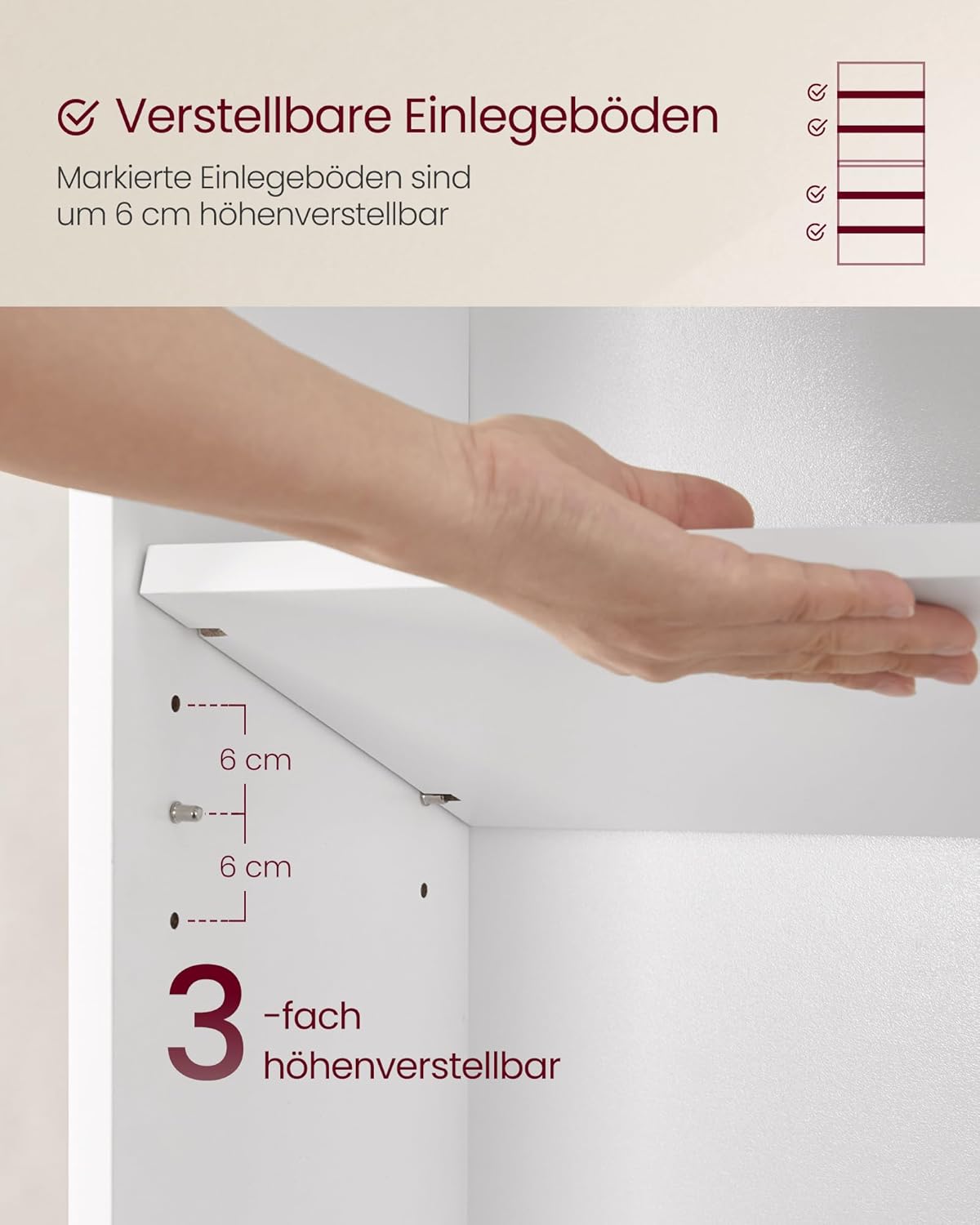 Polica za knjige 24 × 60 × 178,5 cm, bijela