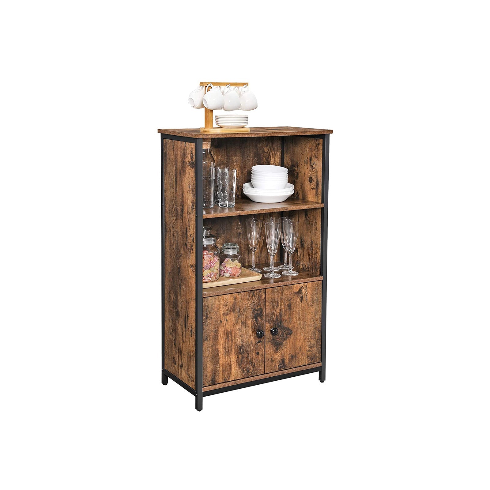 Polica za knjige 60 x 32 x 104 cm | Vasagle-vitahome.hr