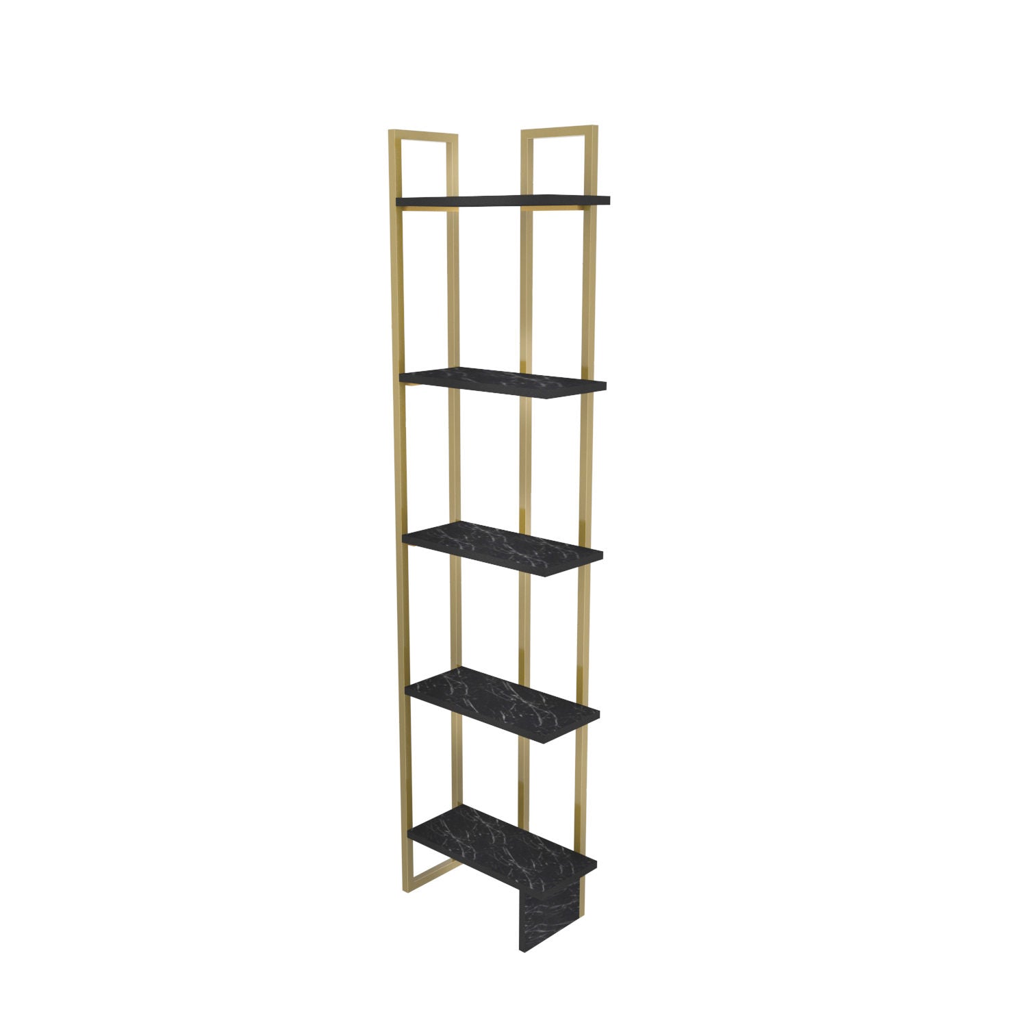 Polica za knjige Alice - Black, Gold | AG-vitahome.hr