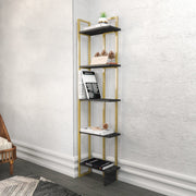 Polica za knjige Alice - Black, Gold | AG-vitahome.hr