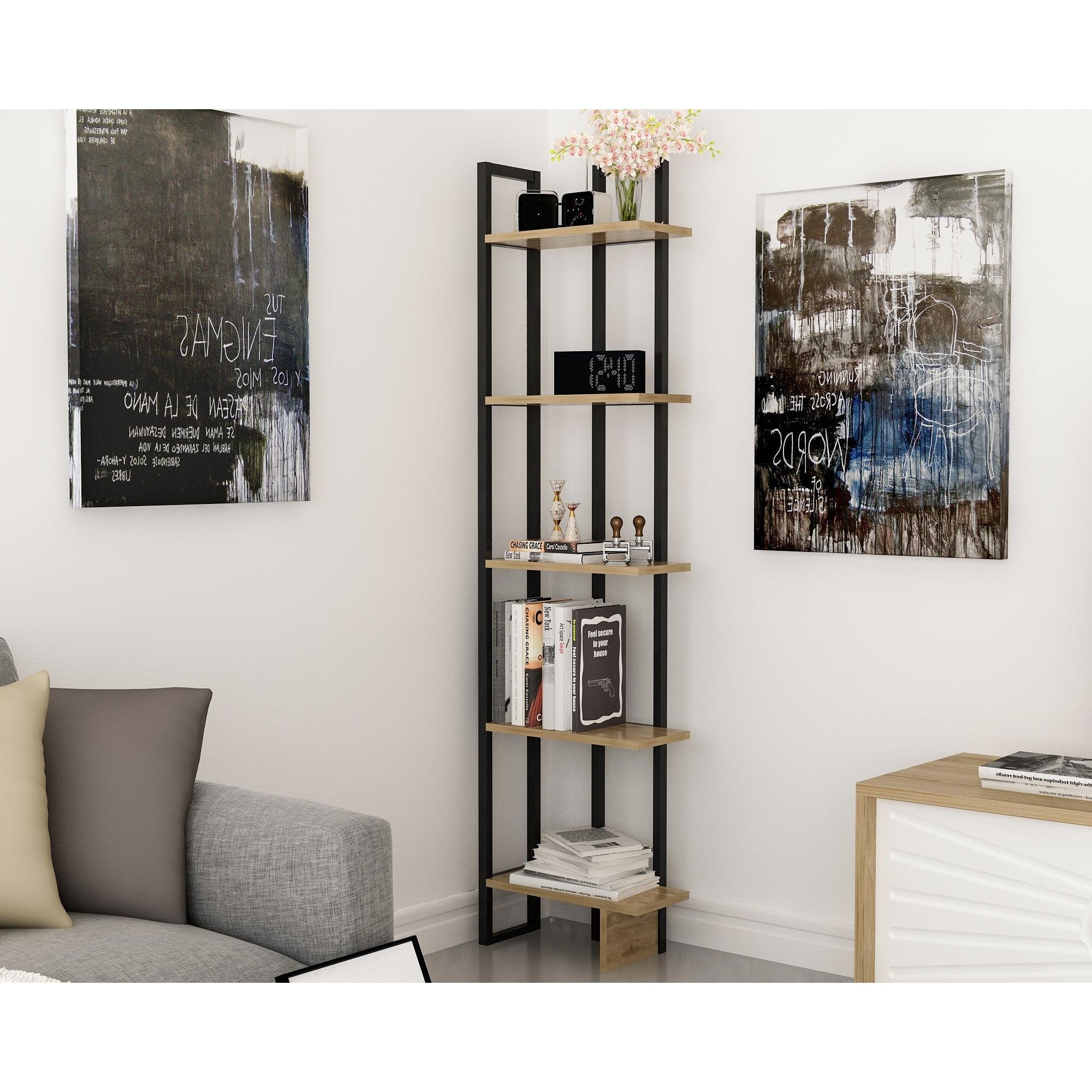 Polica za knjige Alice - Black, Ud | AG-vitahome.hr