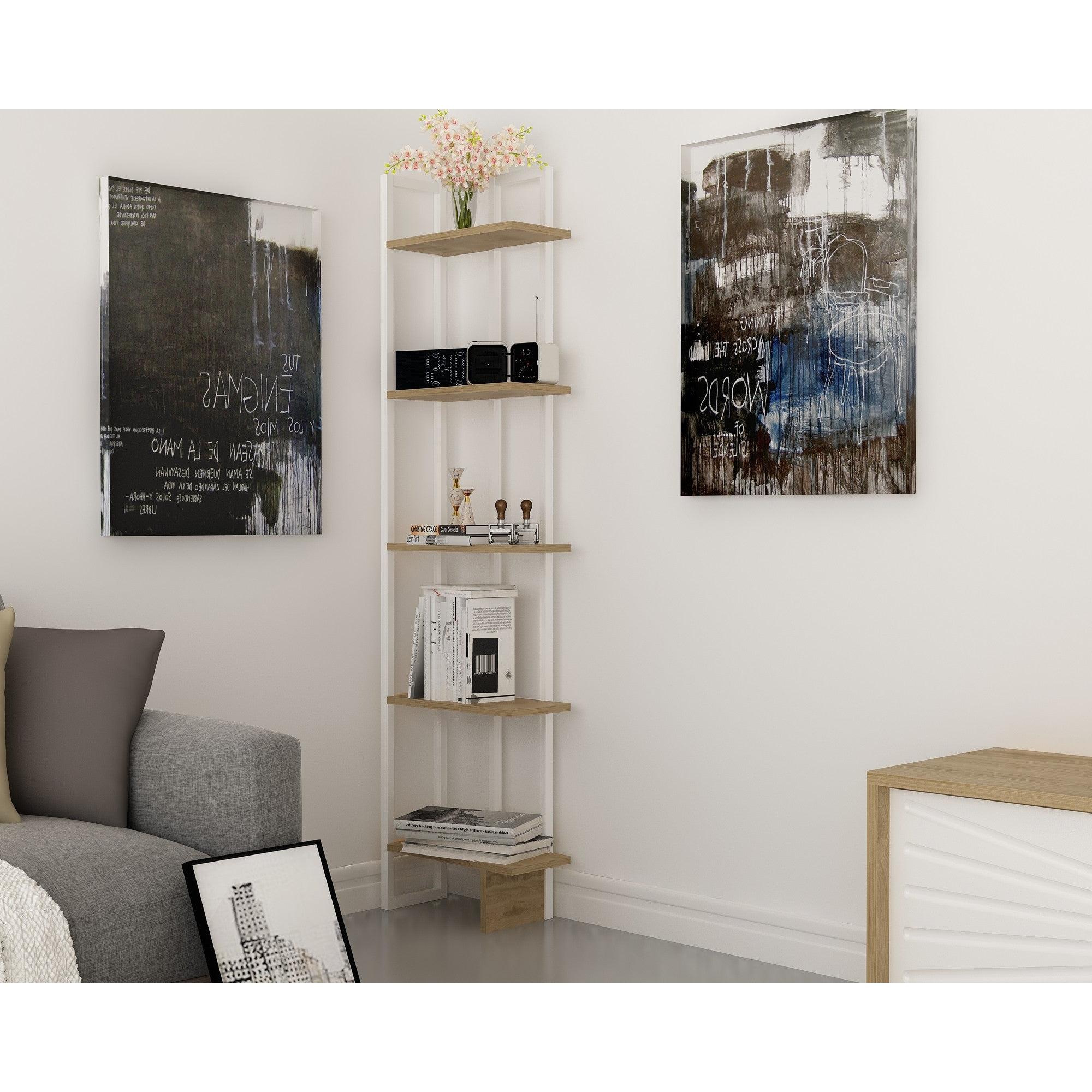 Polica za knjige Alice - White, Ud | AG-vitahome.hr