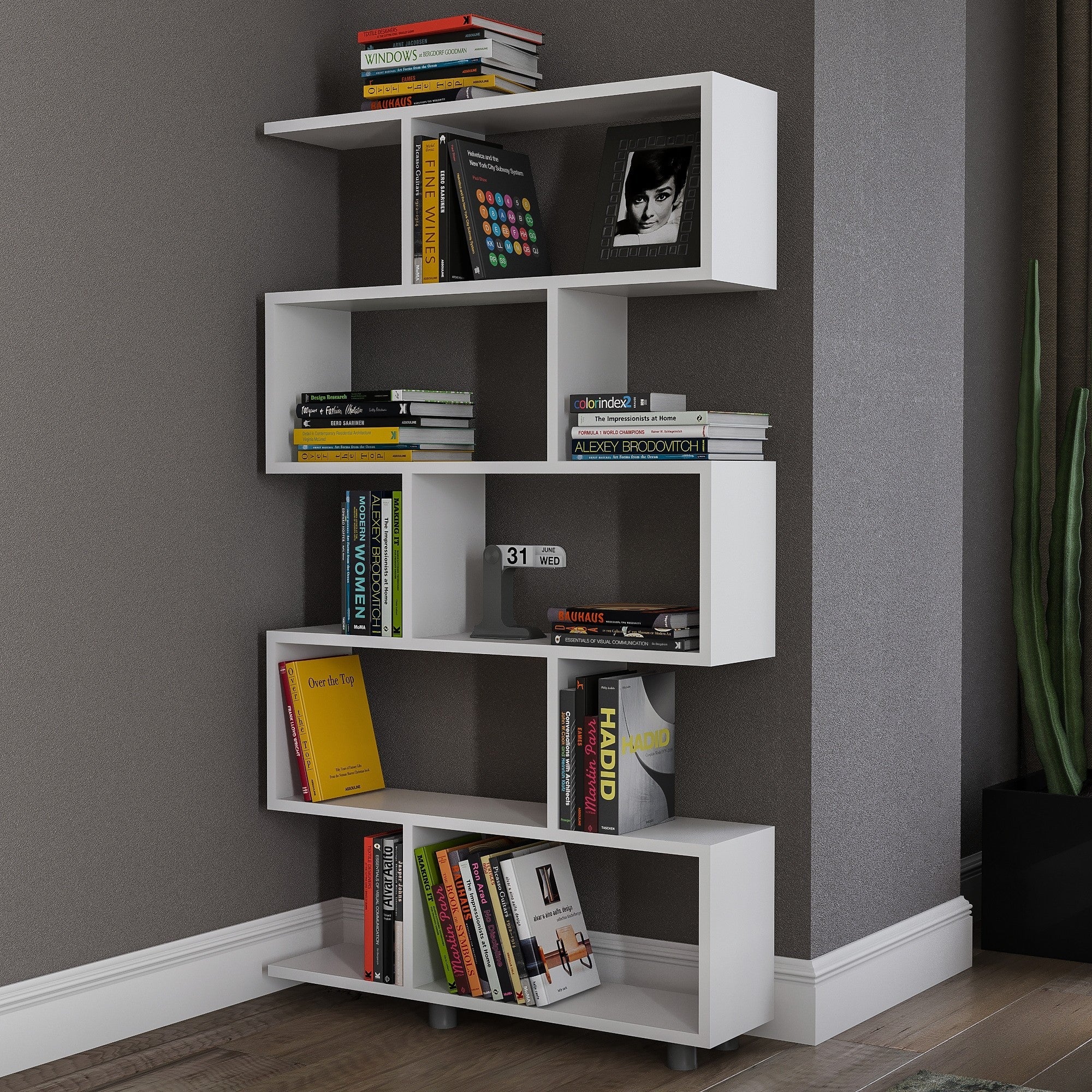 Polica za knjige Elif - White | AG-vitahome.hr