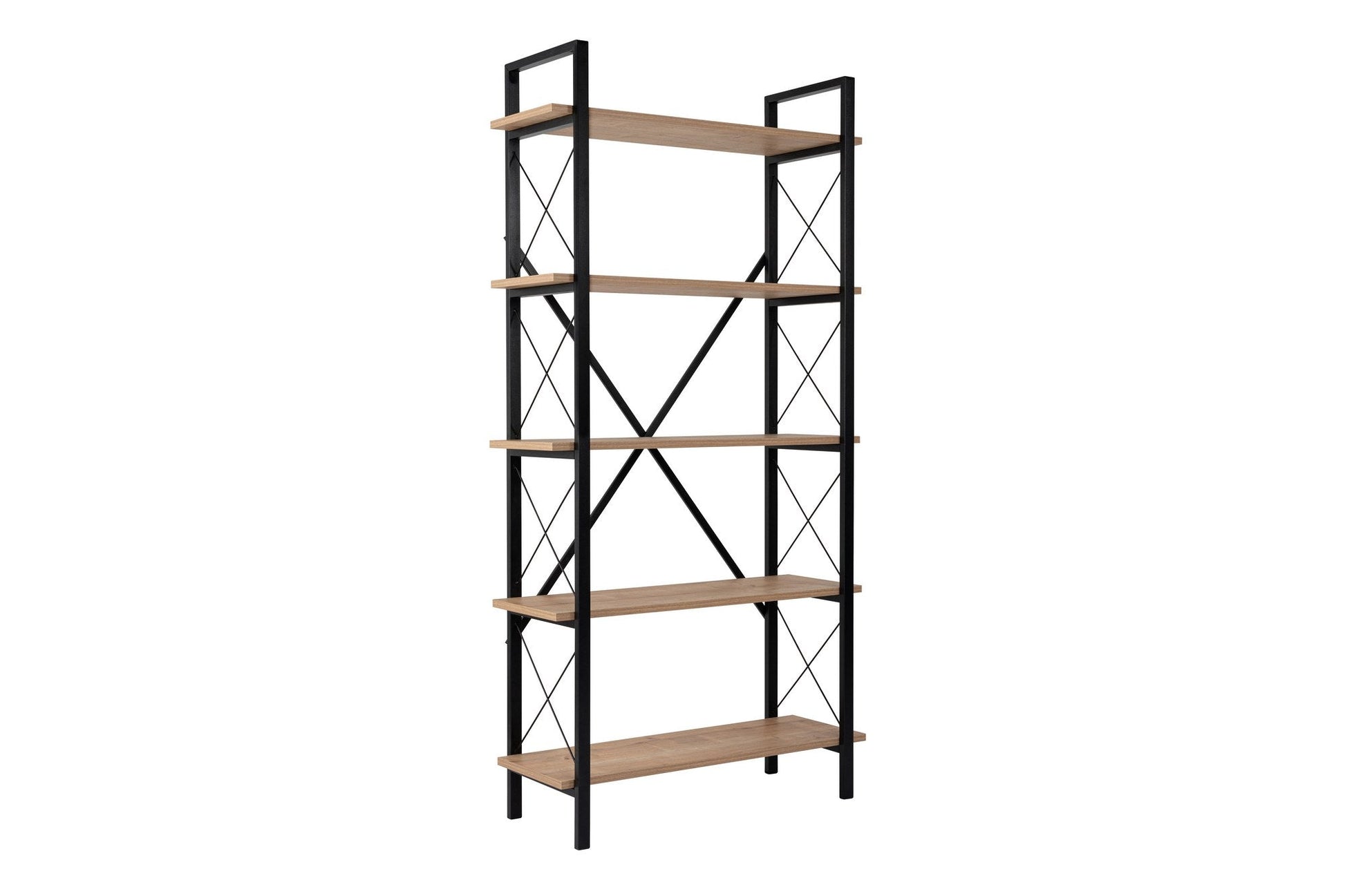 Polica za knjige Elysian - Oak, Black | AG-vitahome.hr