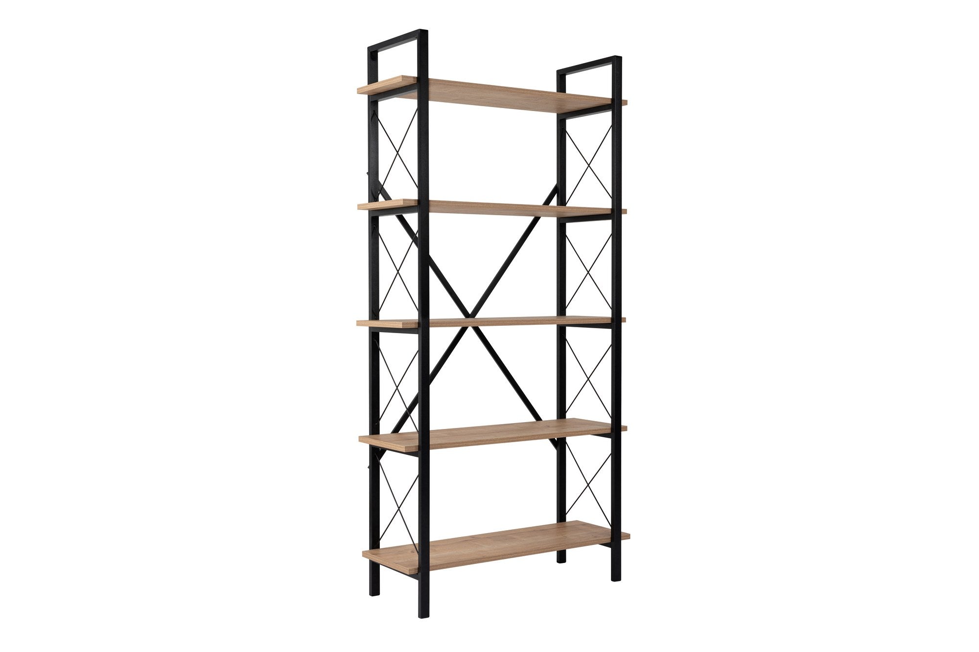 Polica za knjige Elysian - Oak, Black | AG-vitahome.hr