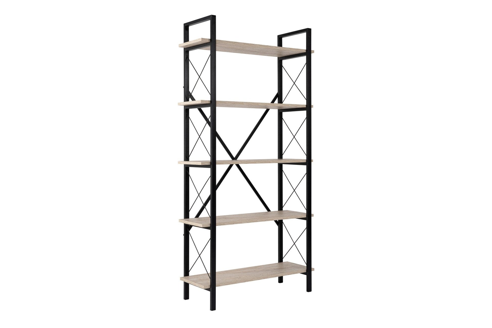 Polica za knjige Elysian - Travertine, Black | AG-vitahome.hr