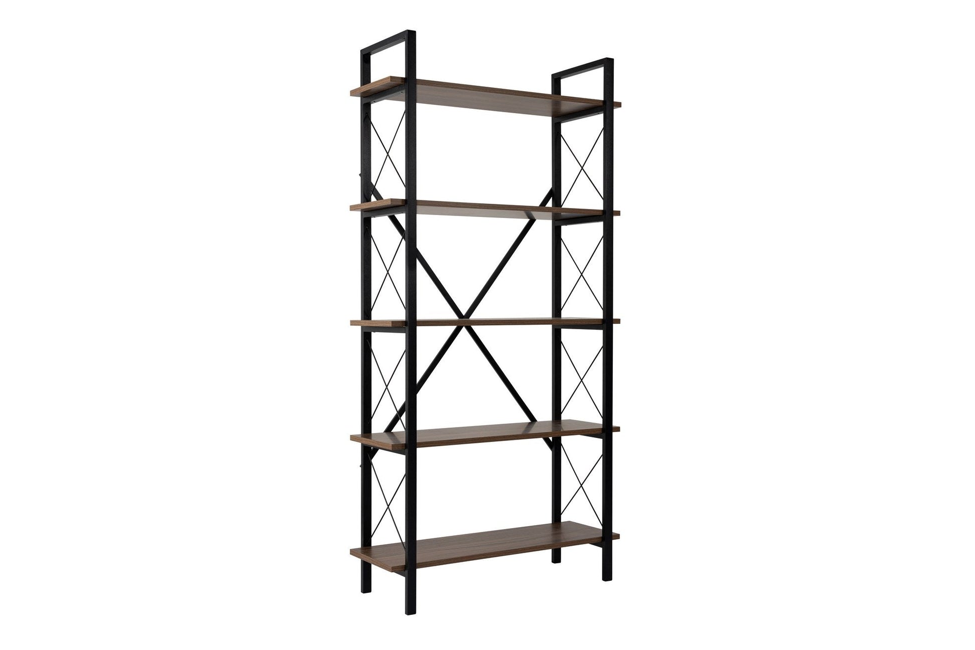 Polica za knjige Elysian - Walnut, Black | AG-vitahome.hr