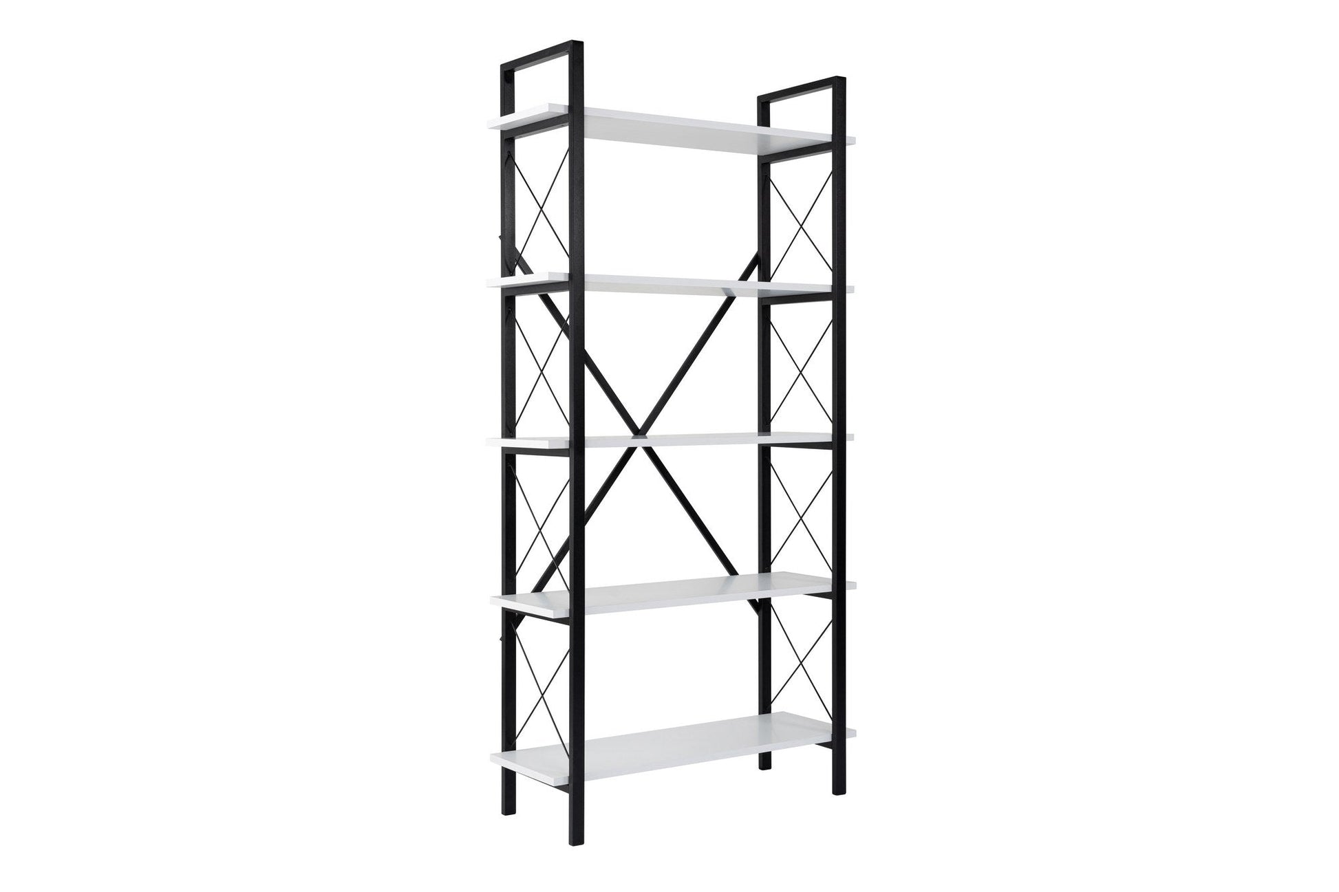 Polica za knjige Elysian - White, Black | AG-vitahome.hr