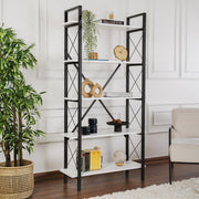Polica za knjige Elysian - White, Black | AG-vitahome.hr
